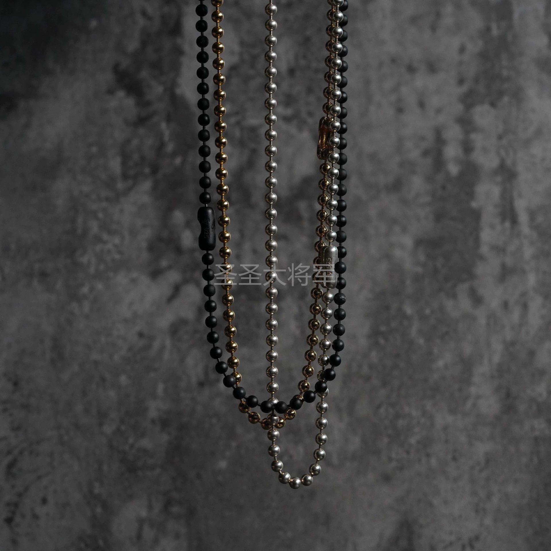 Takahiromiyashita The Soloist. Multi-Color Beaded Chain Necklaces Size ONE SIZE - 2 Thumbnail