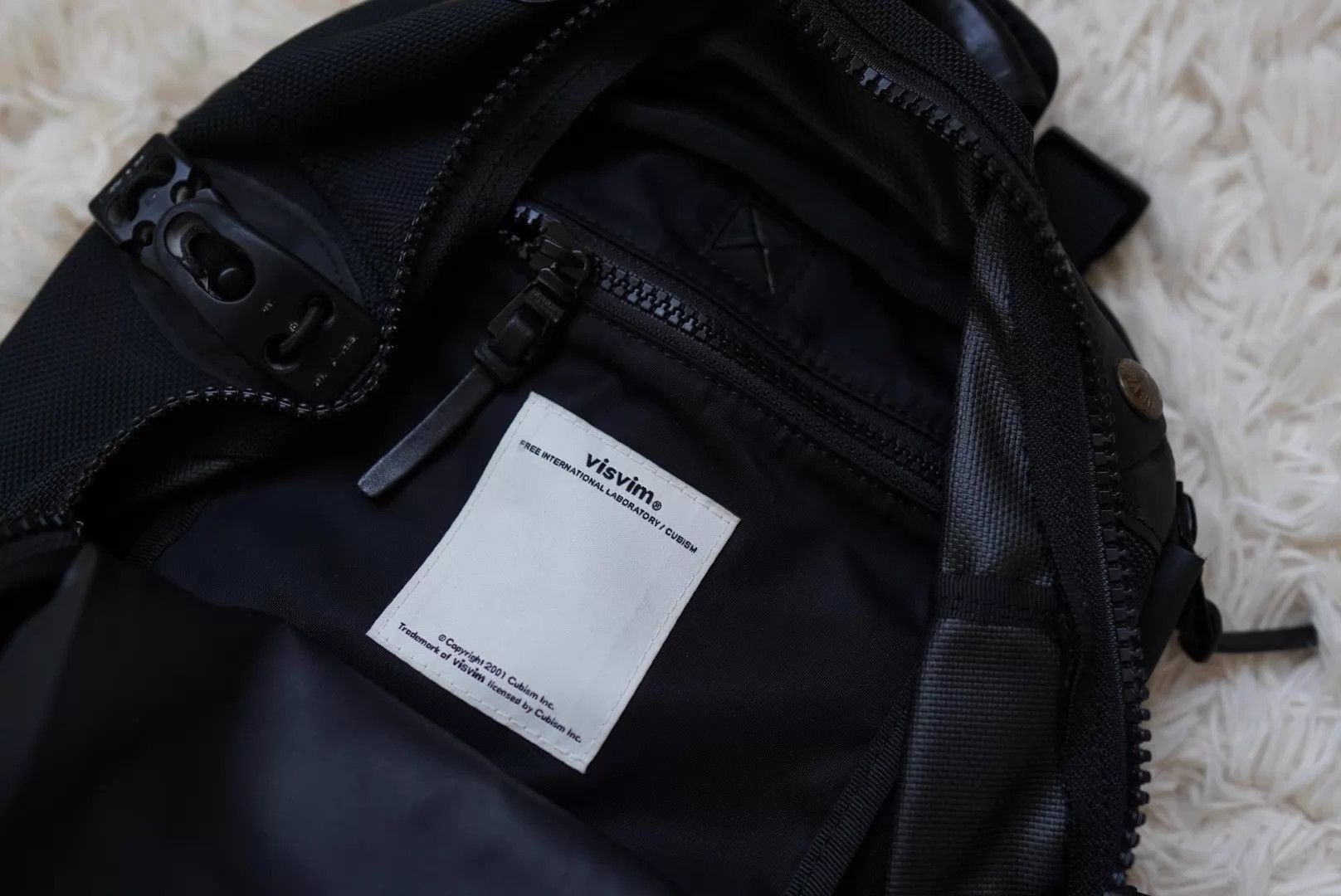 Visvim Black Backpack with Leather Accents Size ONE SIZE - 4 Thumbnail