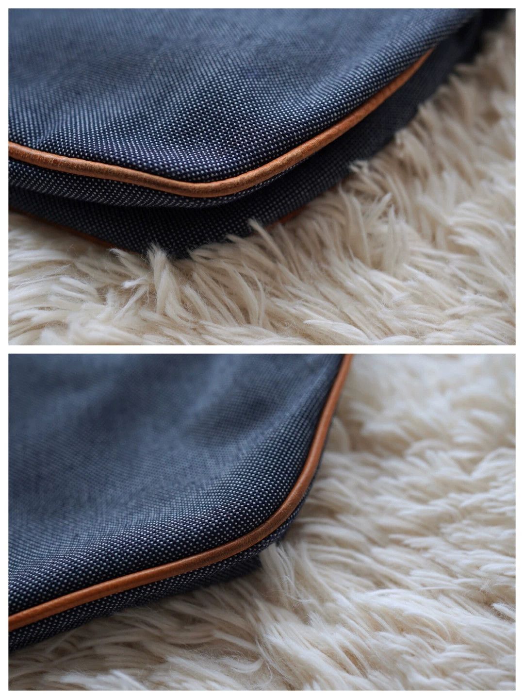 Visvim Blue Denim Tote Bag with Leather Handles Size ONE SIZE - 8 Thumbnail