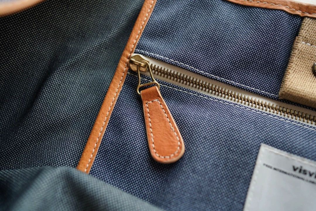 Visvim Blue Denim Tote Bag with Leather Handles Size ONE SIZE - 6 Thumbnail