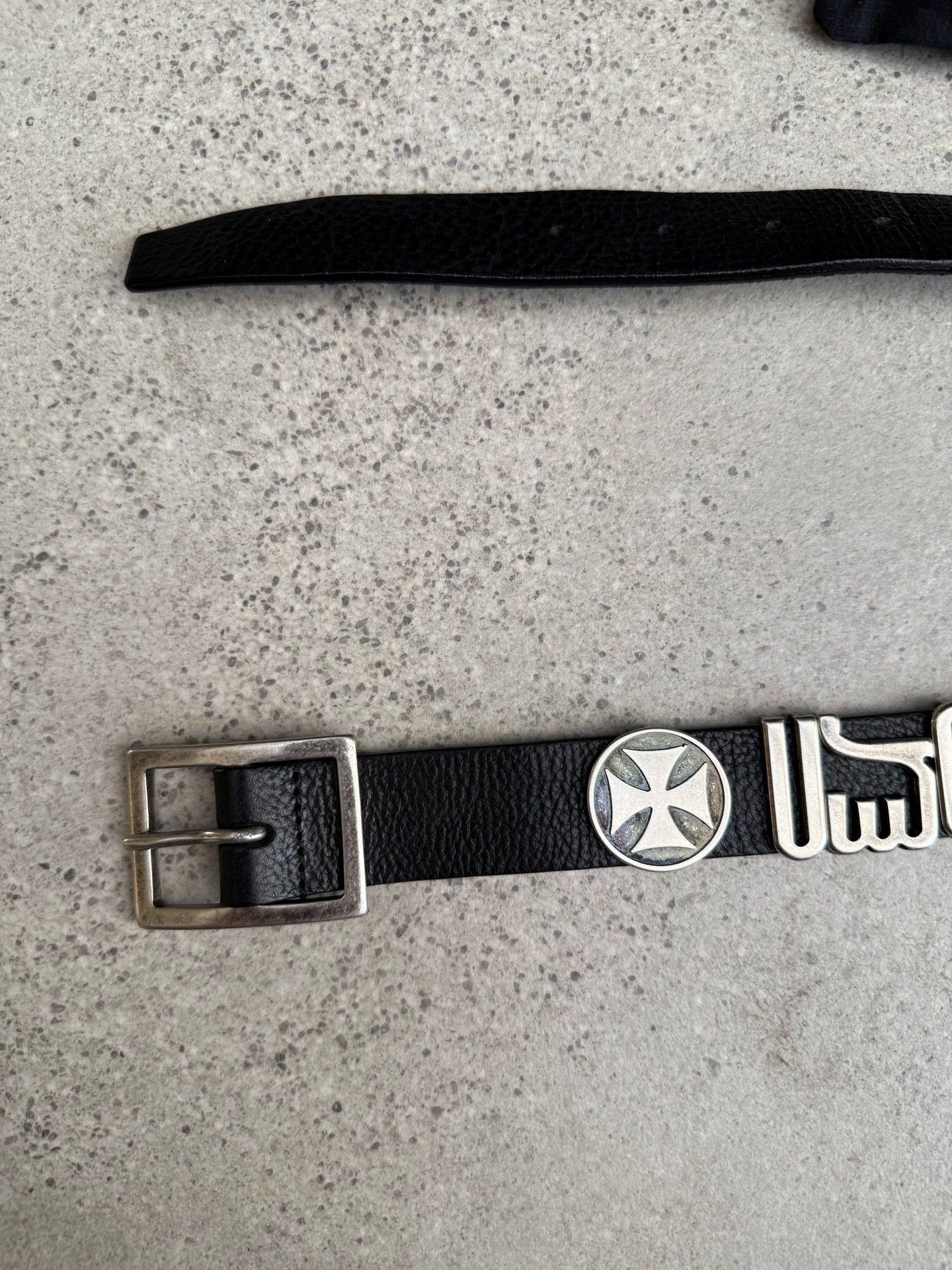 Vetements Black Belt with Silver Decorative Buckle Size ONE SIZE - 4 Thumbnail