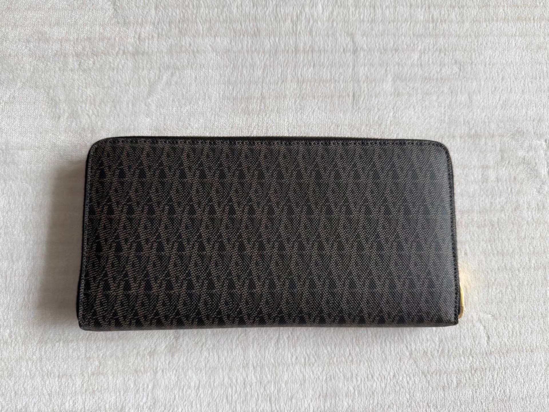 Saint Laurent Paris Black Patterned Zip-Around Wallet Size ONE SIZE - 2 Thumbnail