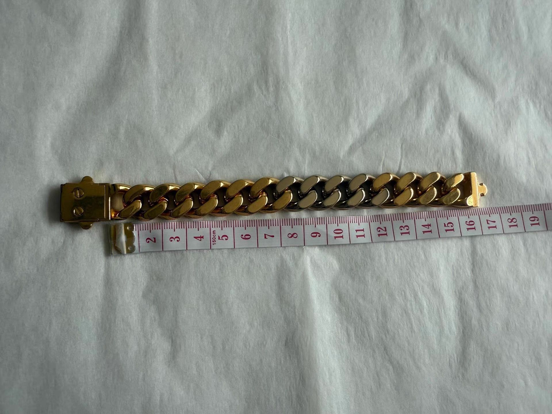 Saint Laurent Paris Gold Chain Link Bracelet Size ONE SIZE - 5 Thumbnail