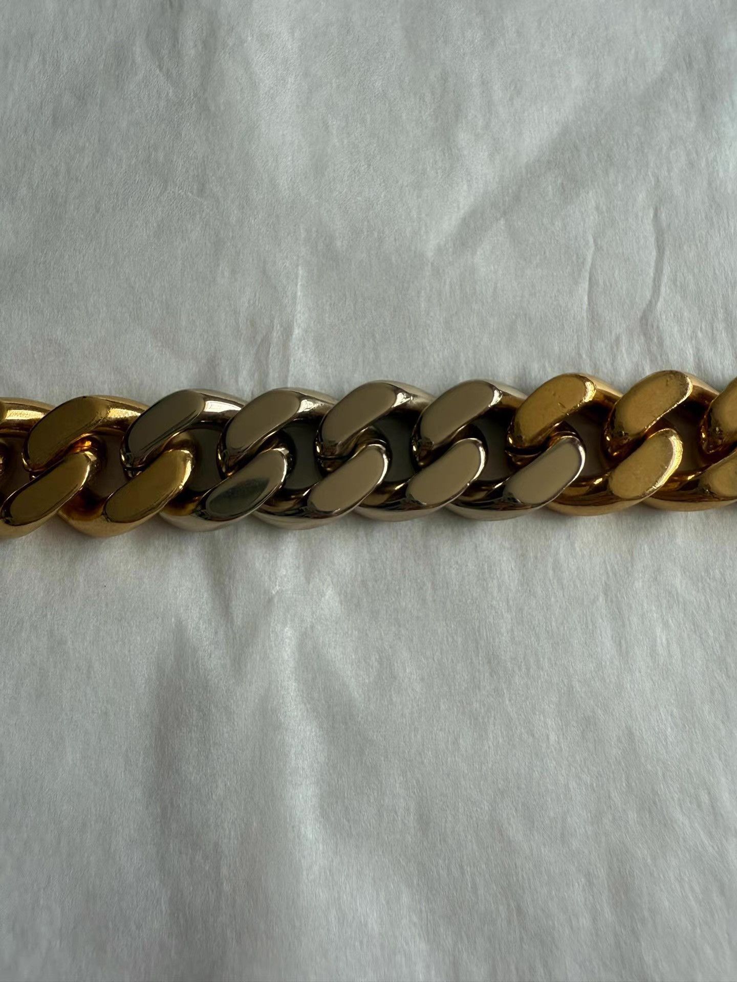 Saint Laurent Paris Gold Chain Link Bracelet Size ONE SIZE - 2 Thumbnail