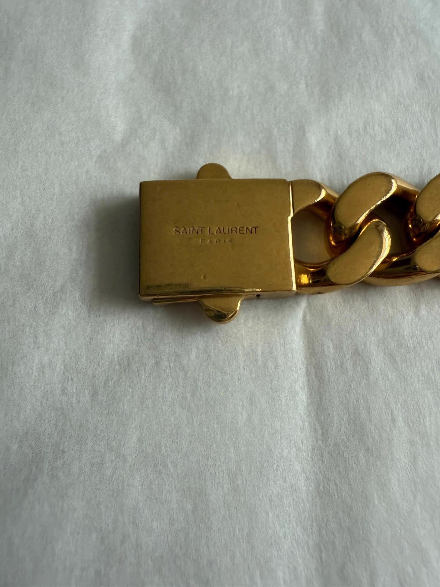 Saint Laurent Paris Gold Chain Link Bracelet Size ONE SIZE - 3 Thumbnail