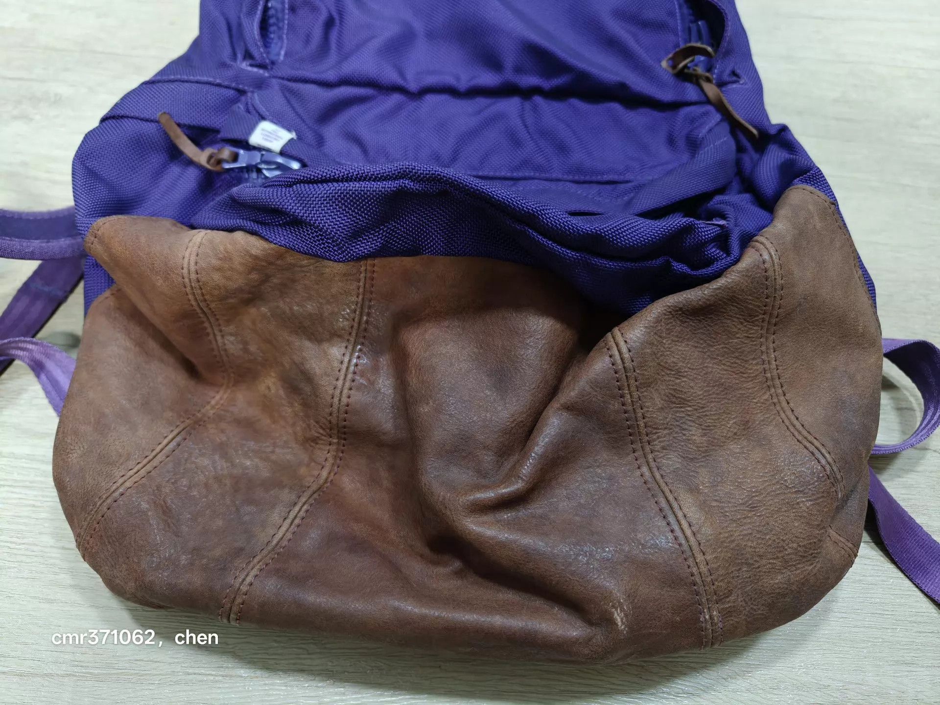 Visvim Purple Backpack with Leather Accents Size ONE SIZE - 4 Thumbnail