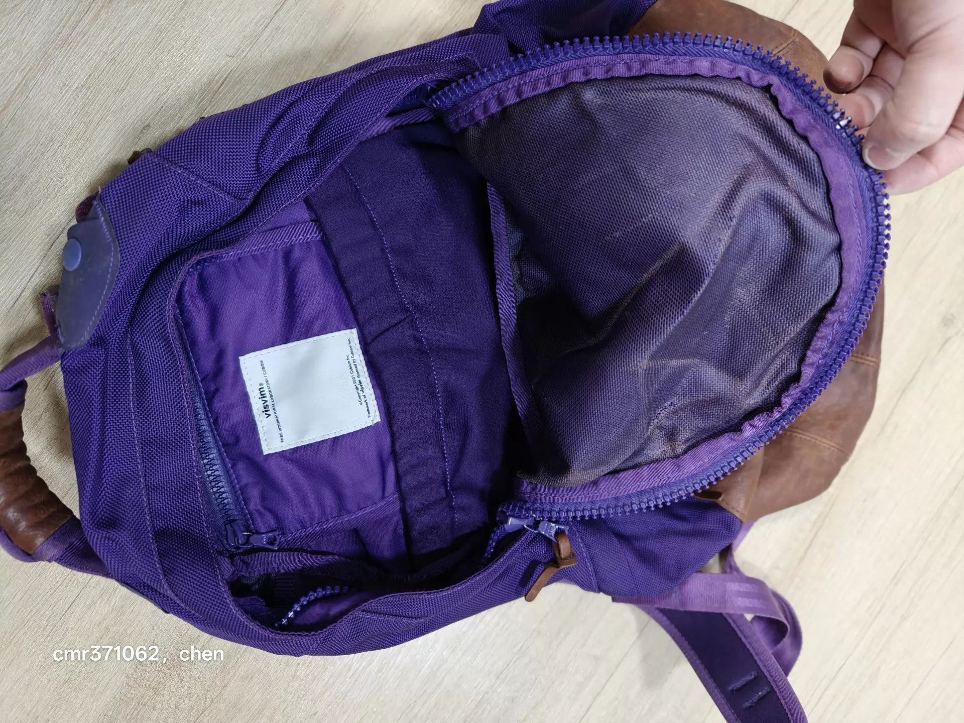 Visvim Purple Backpack with Leather Accents Size ONE SIZE - 7 Thumbnail