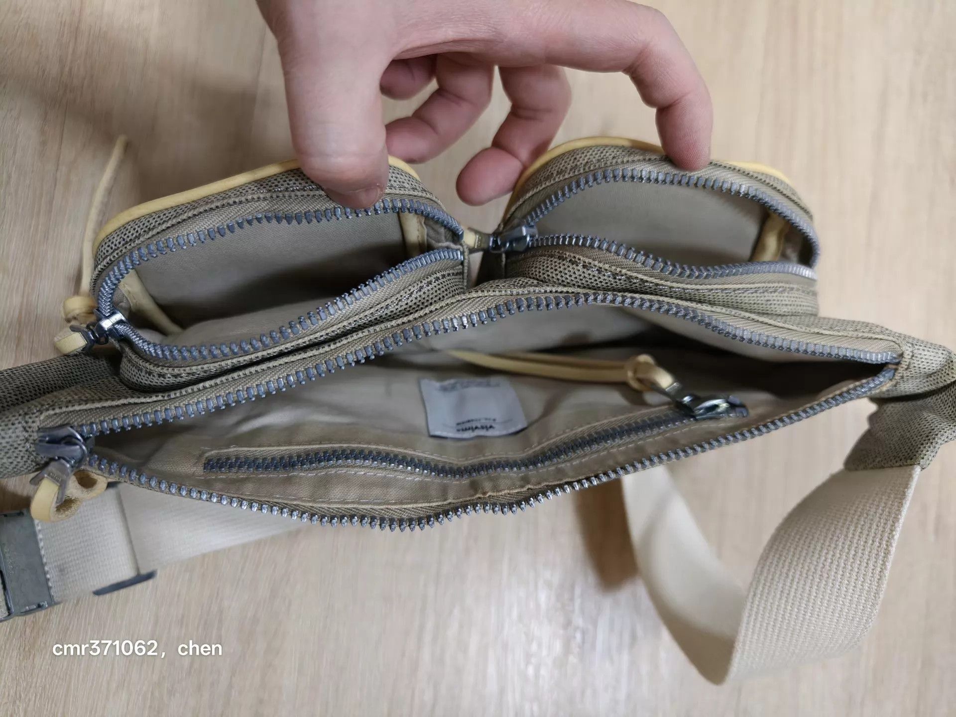 Visvim Gray Canvas Double Pocket Fanny Pack Size ONE SIZE - 6 Thumbnail