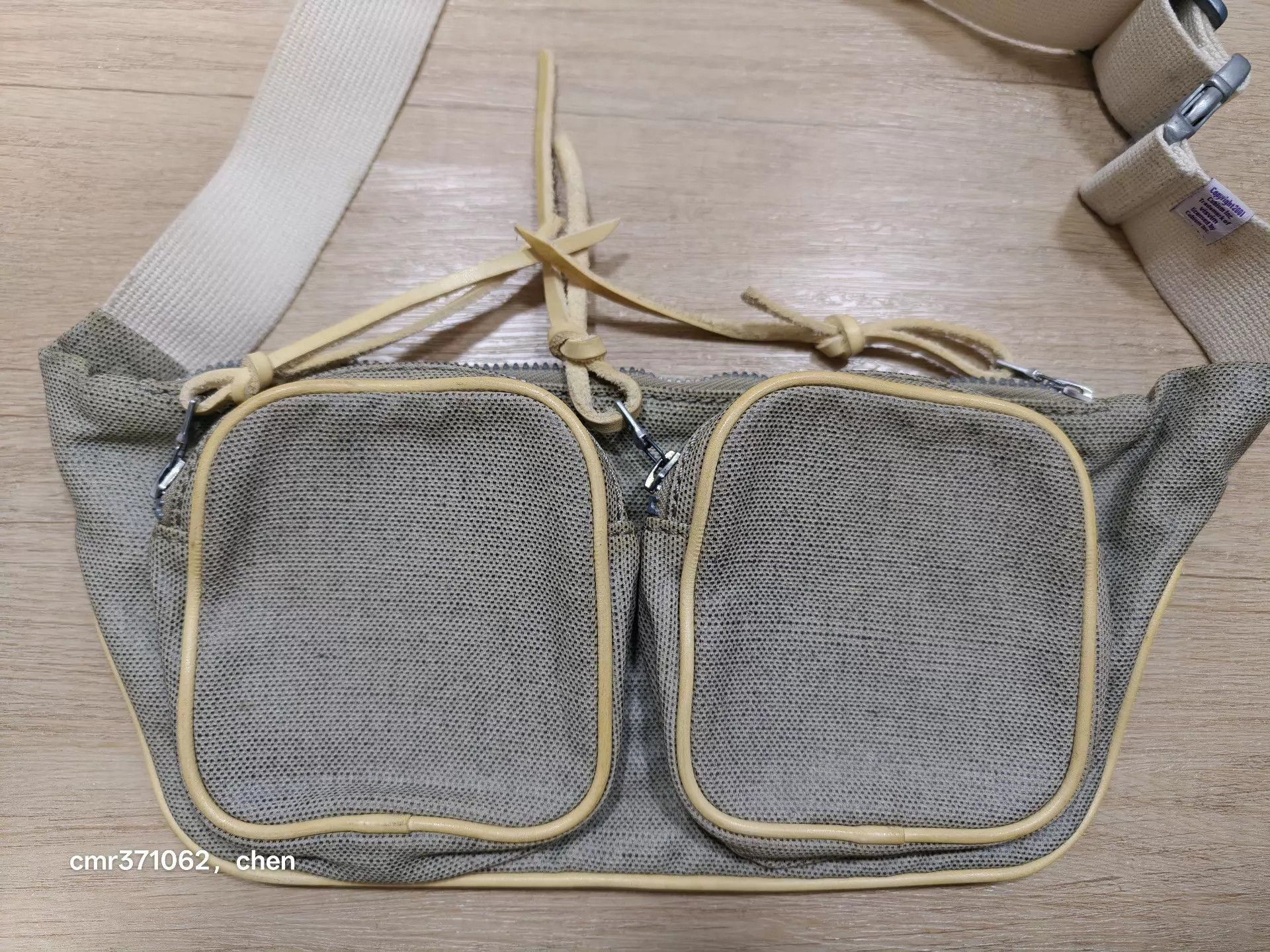Visvim Gray Canvas Double Pocket Fanny Pack Size ONE SIZE - 5 Thumbnail