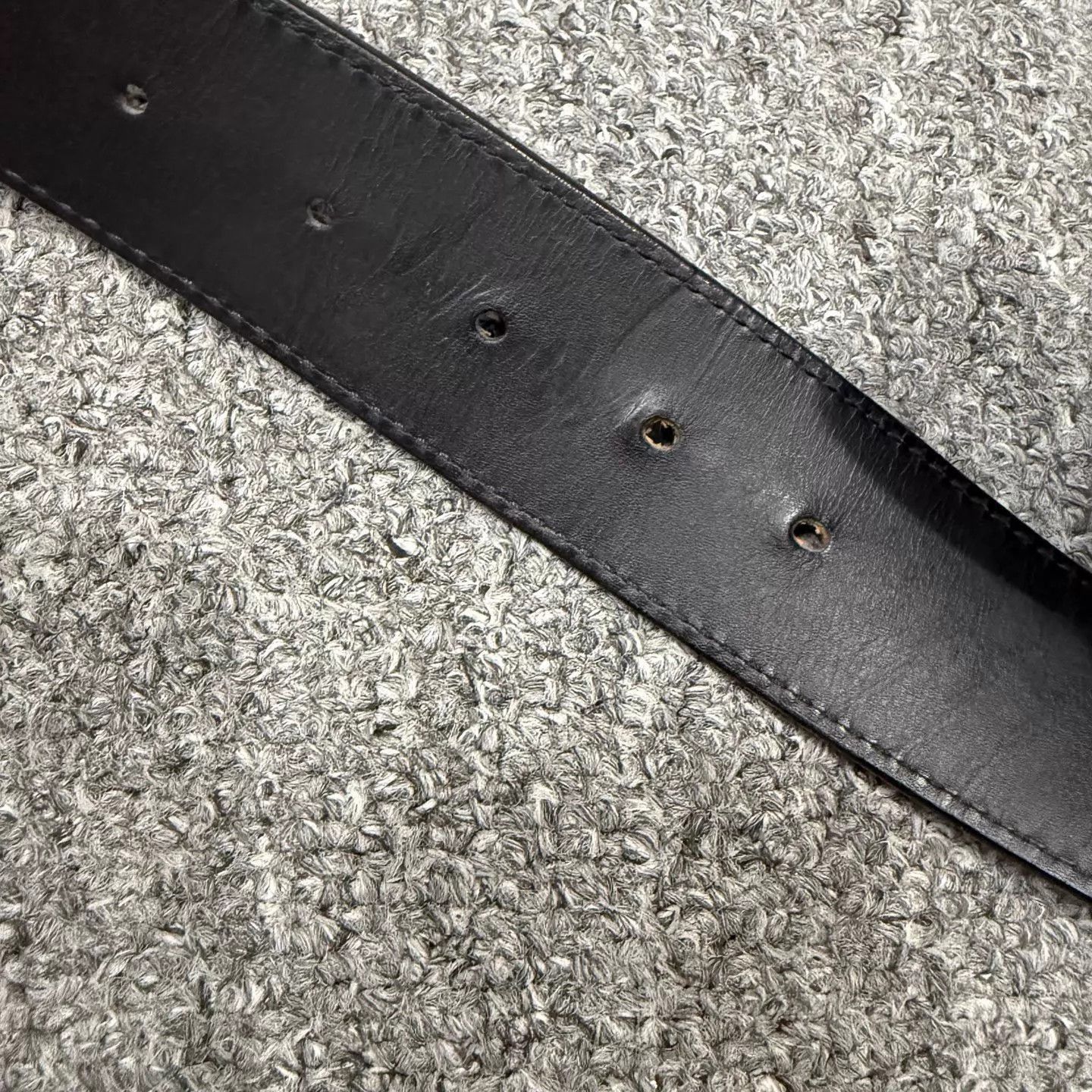 Louis Vuitton Leather Belt with Silver-Tone Buckle Size ONE SIZE - 6 Thumbnail