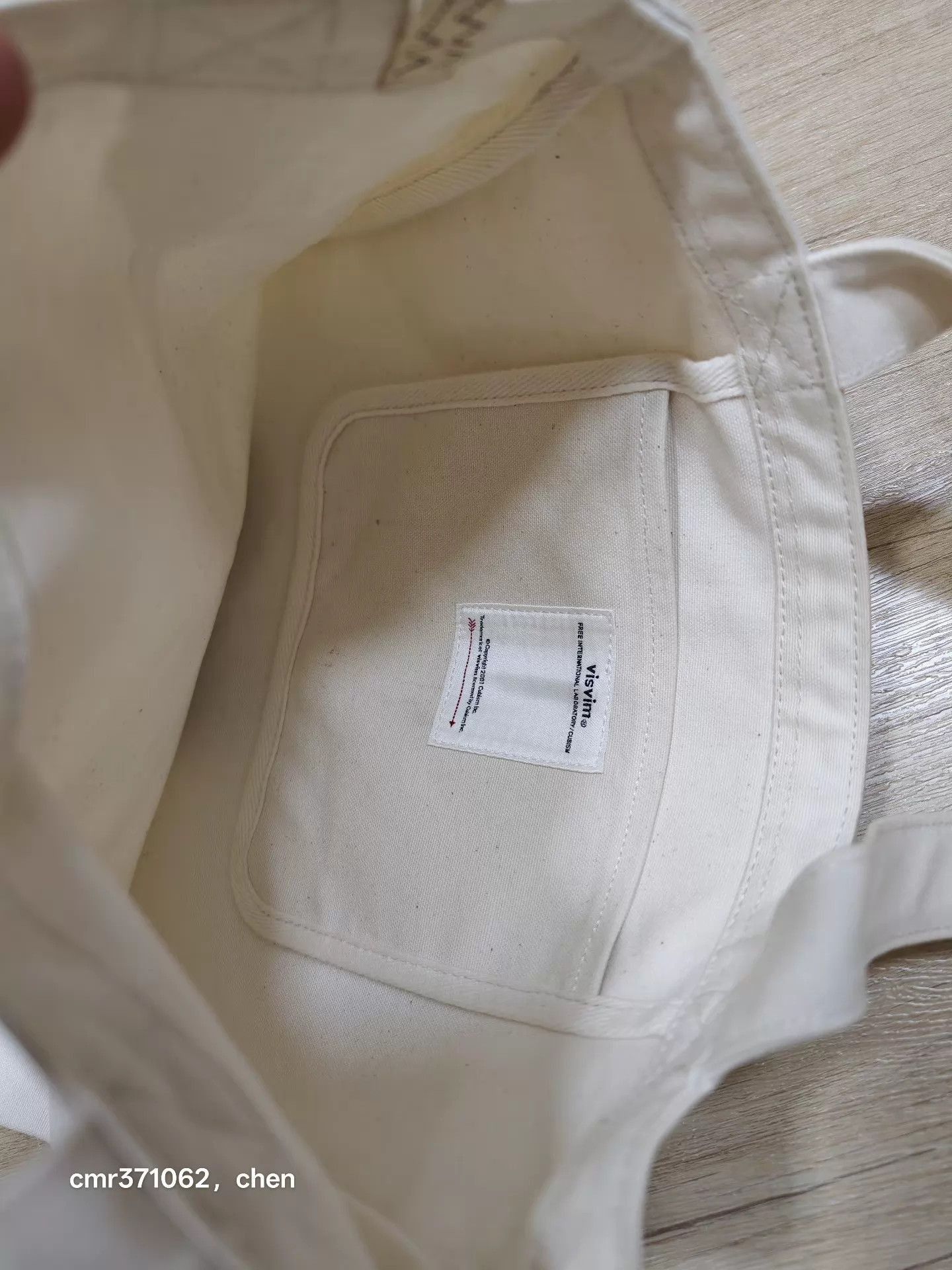Visvim White Canvas Tote Bag with Green Tree Print Size ONE SIZE - 9 Thumbnail