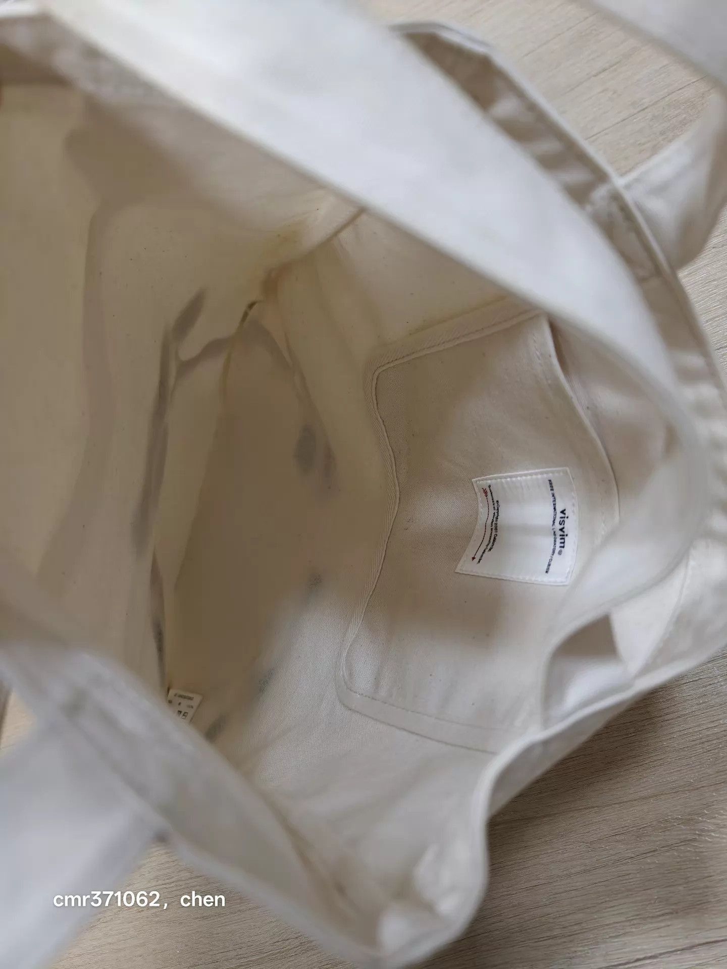 Visvim White Canvas Tote Bag with Green Tree Print Size ONE SIZE - 8 Thumbnail