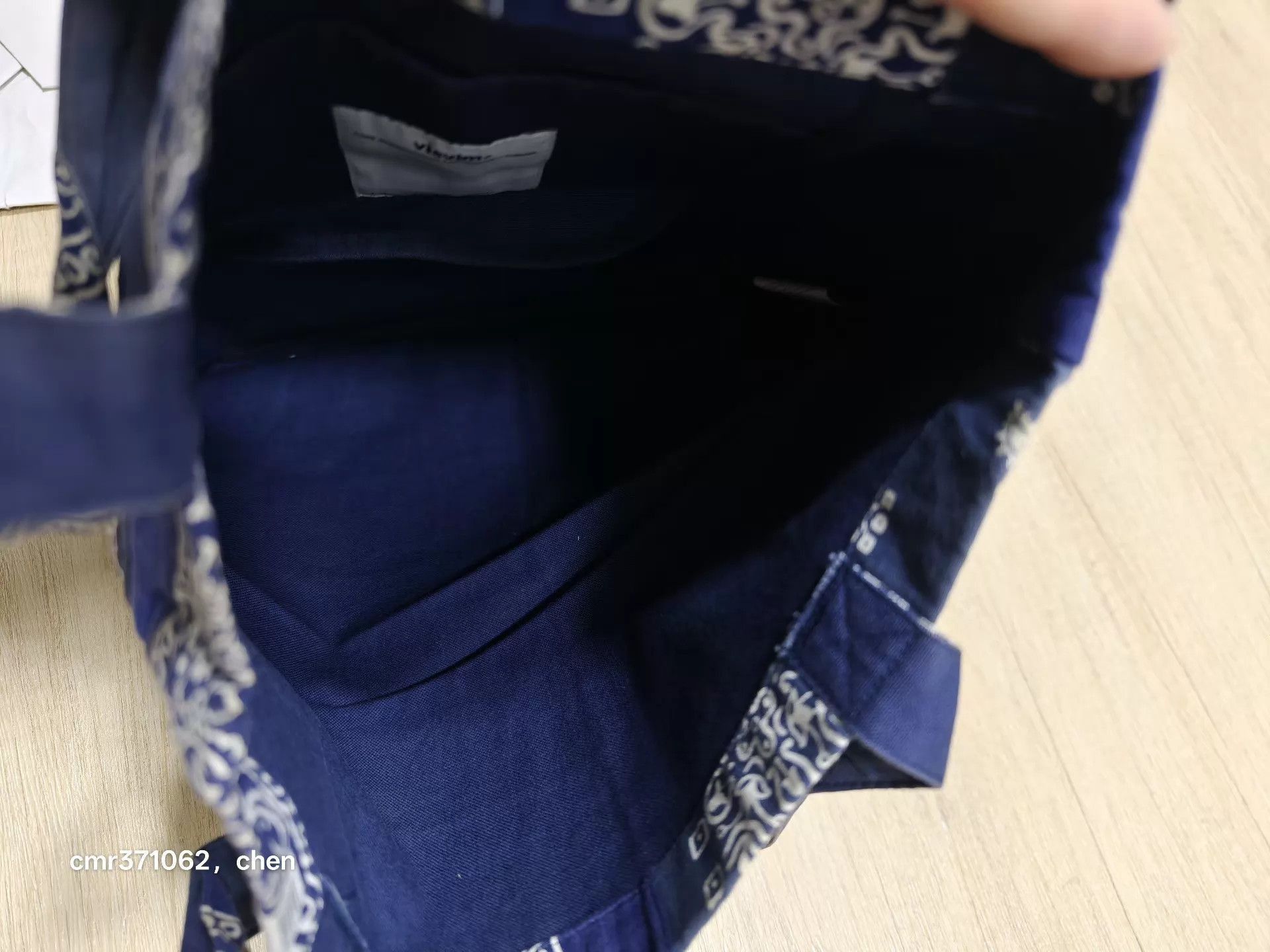 Visvim Blue Bandana Print Cotton Tote Bag Size ONE SIZE - 6 Thumbnail