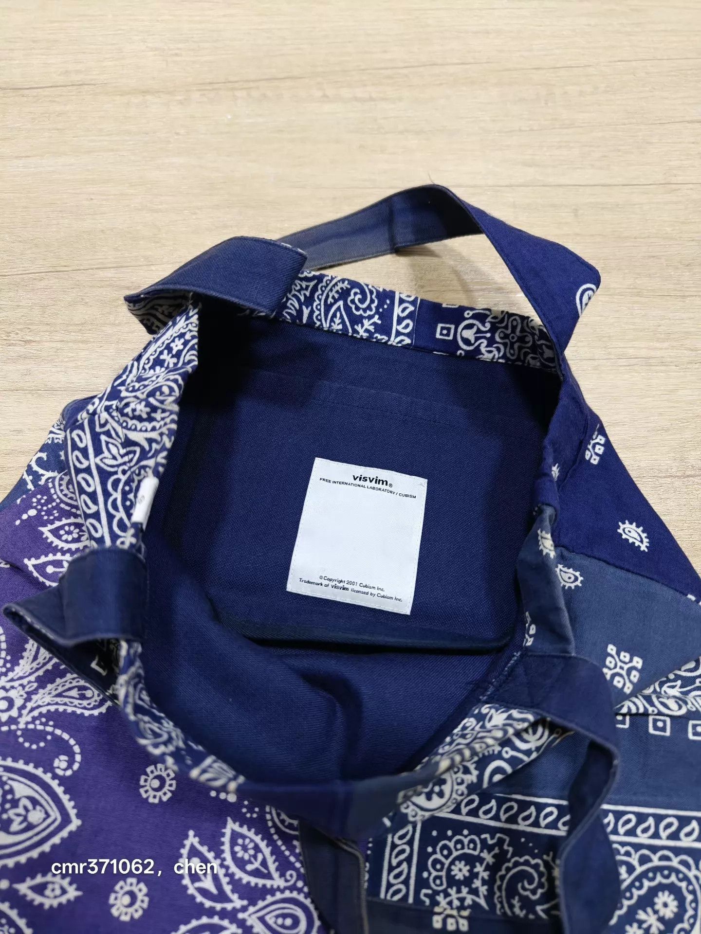 Visvim Blue Bandana Print Cotton Tote Bag Size ONE SIZE - 5 Thumbnail