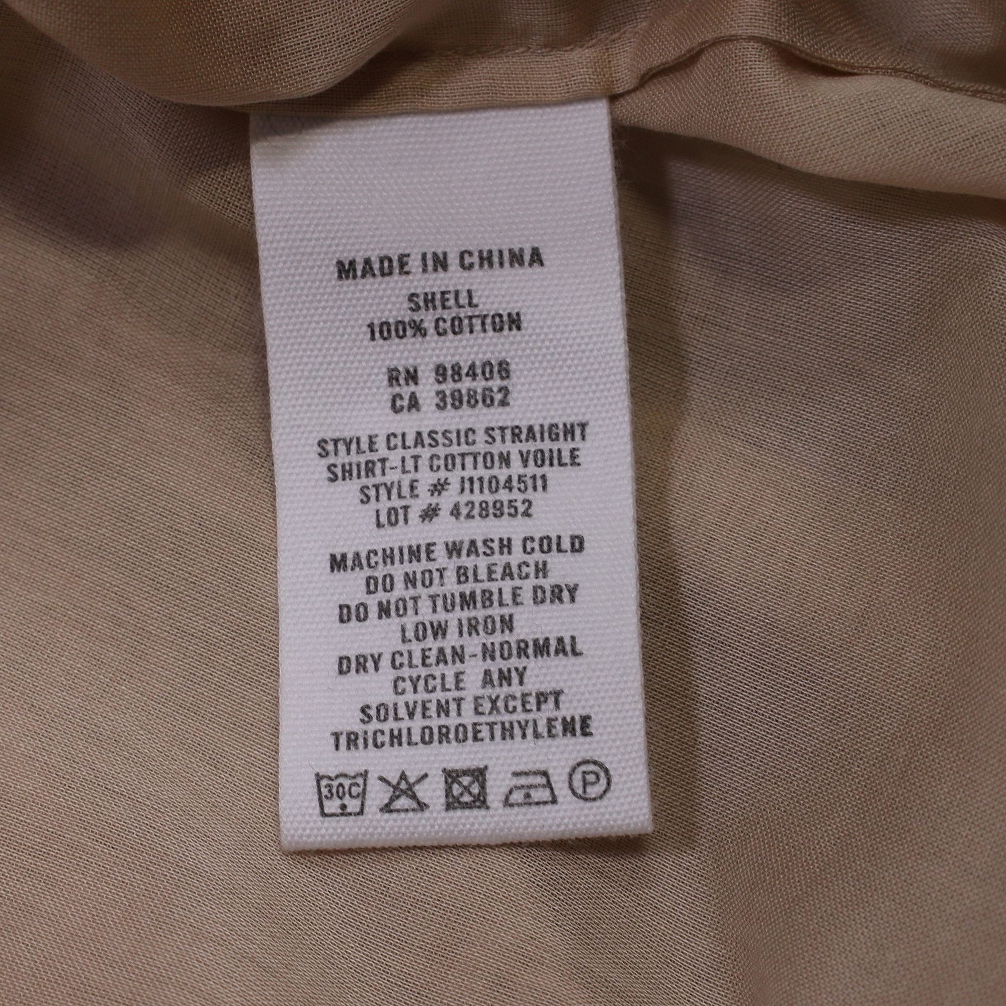 Theory Theory Hidden-Buttoned Shirt in Beige Cotton Size XS / US 0-2 / IT 36-38 - 7 Thumbnail