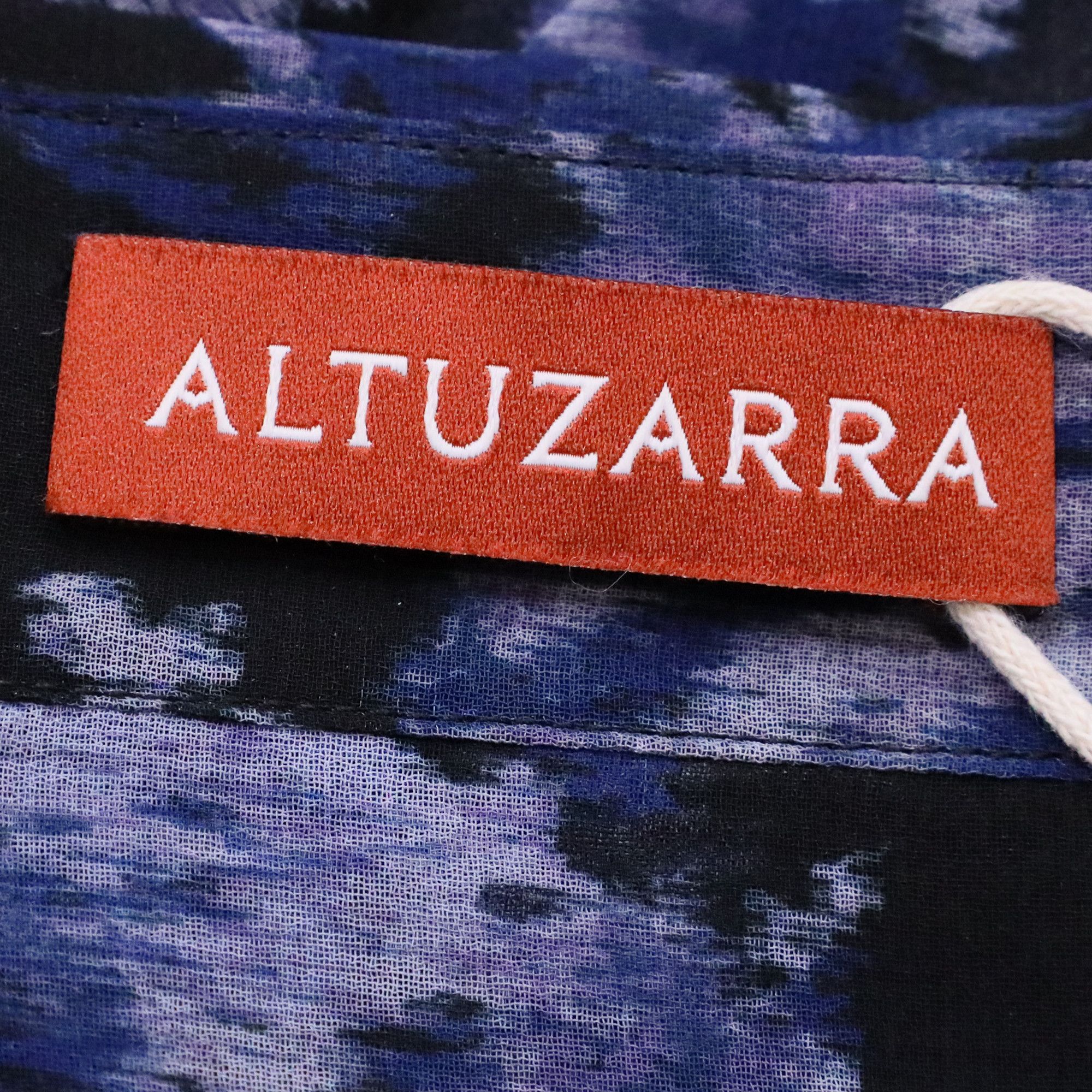 Altuzarra Altuzarra Chika Printed Blouse in Navy Blue Polyester Size XS / US 0-2 / IT 36-38 - 5 Thumbnail