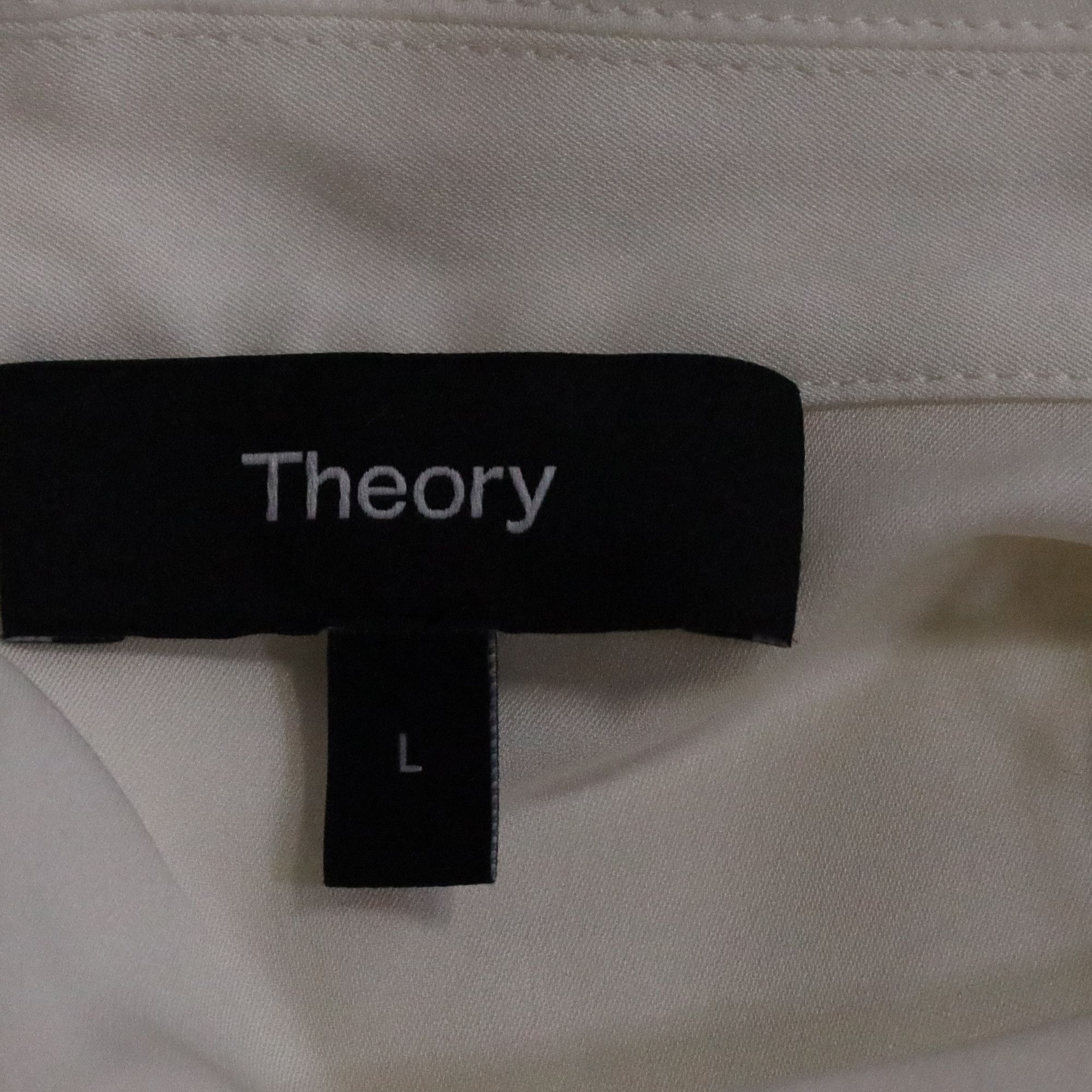 Theory Theory Oversized Polo Shirt in White Silk Size S / US 4 / IT 40 - 5 Thumbnail