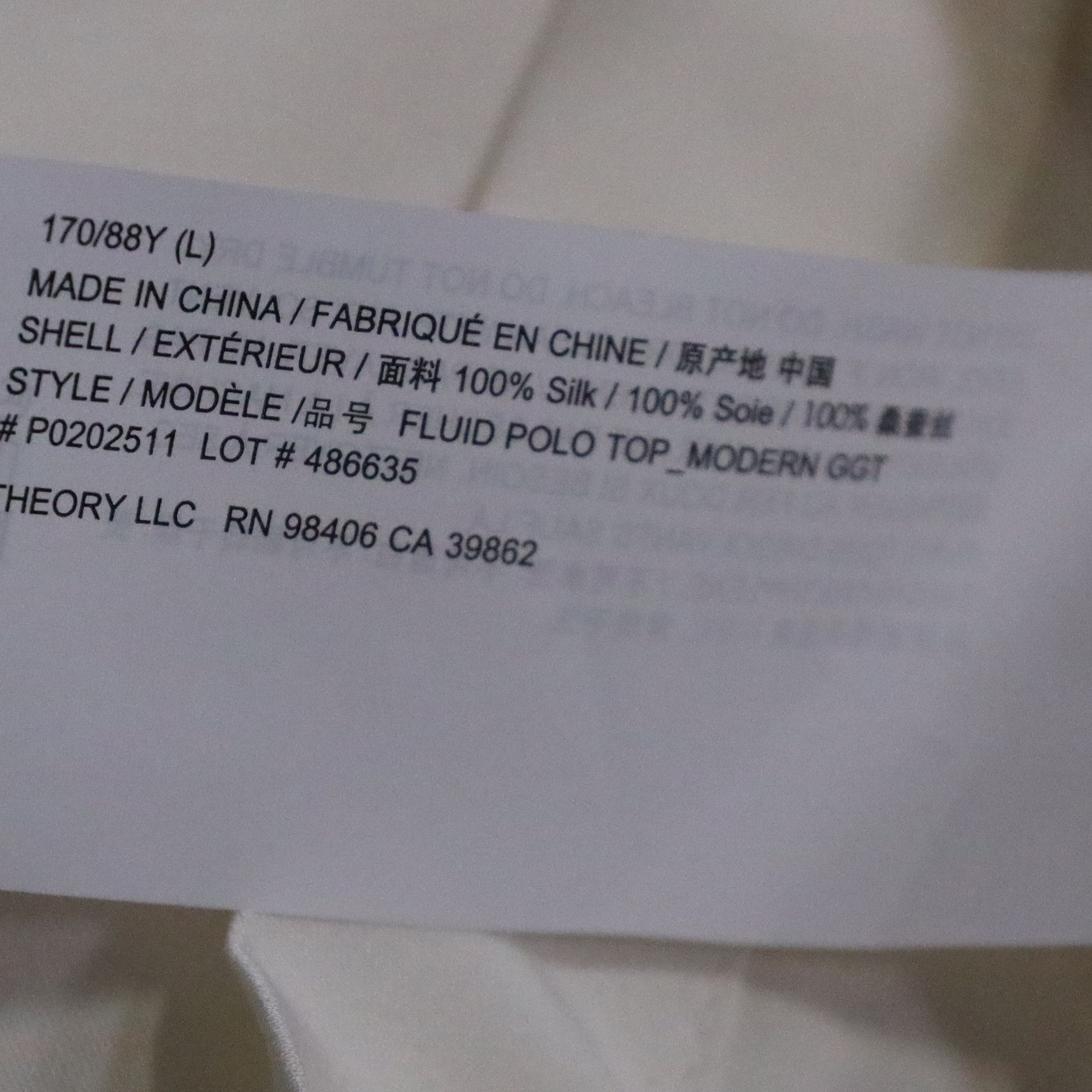 Theory Theory Oversized Polo Shirt in White Silk Size S / US 4 / IT 40 - 6 Thumbnail