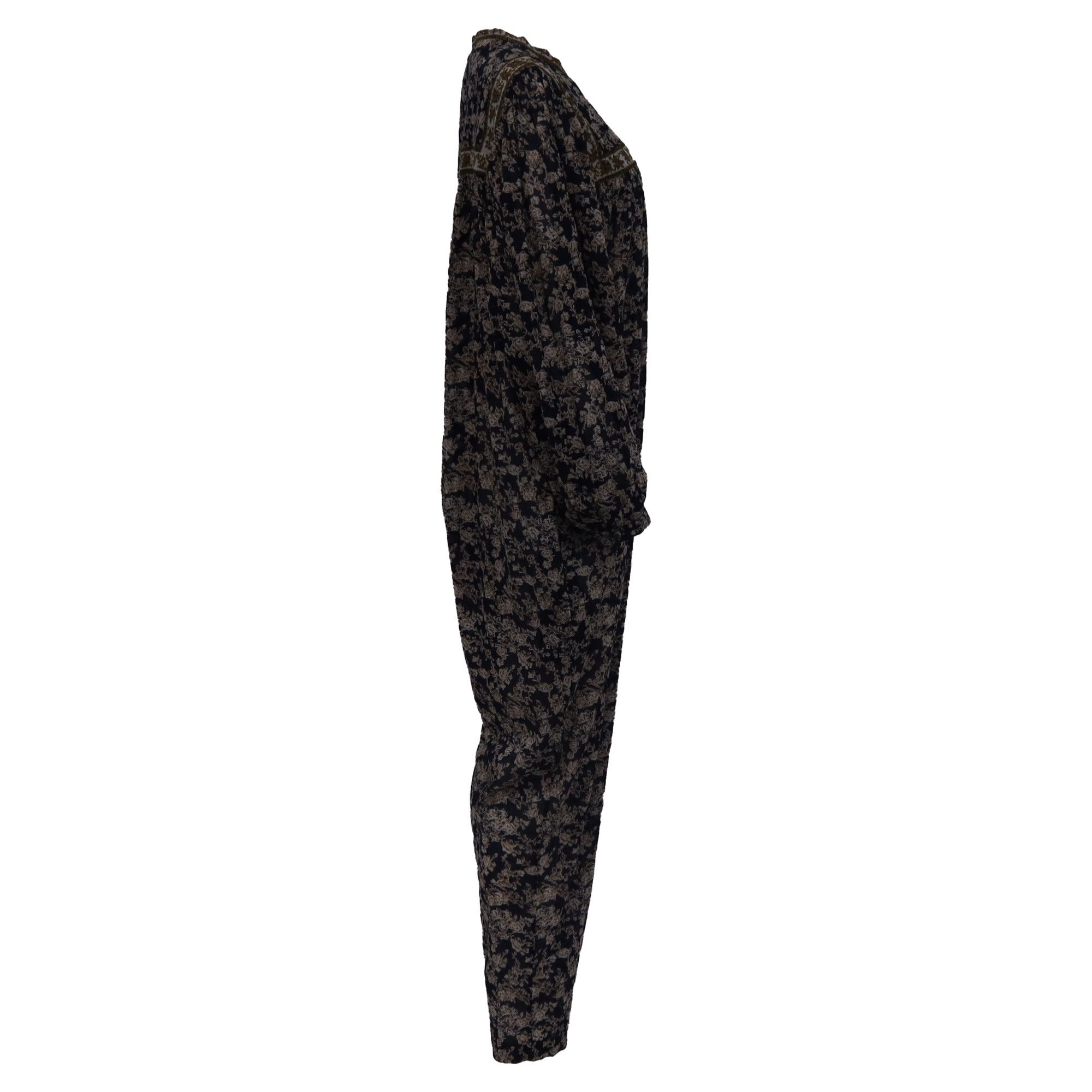 Isabel Marant Isabel Marant Étoile Vasco Floral Printed Jumpsuit in Multi Size 26" / US 2 / IT 38 - 3 Thumbnail