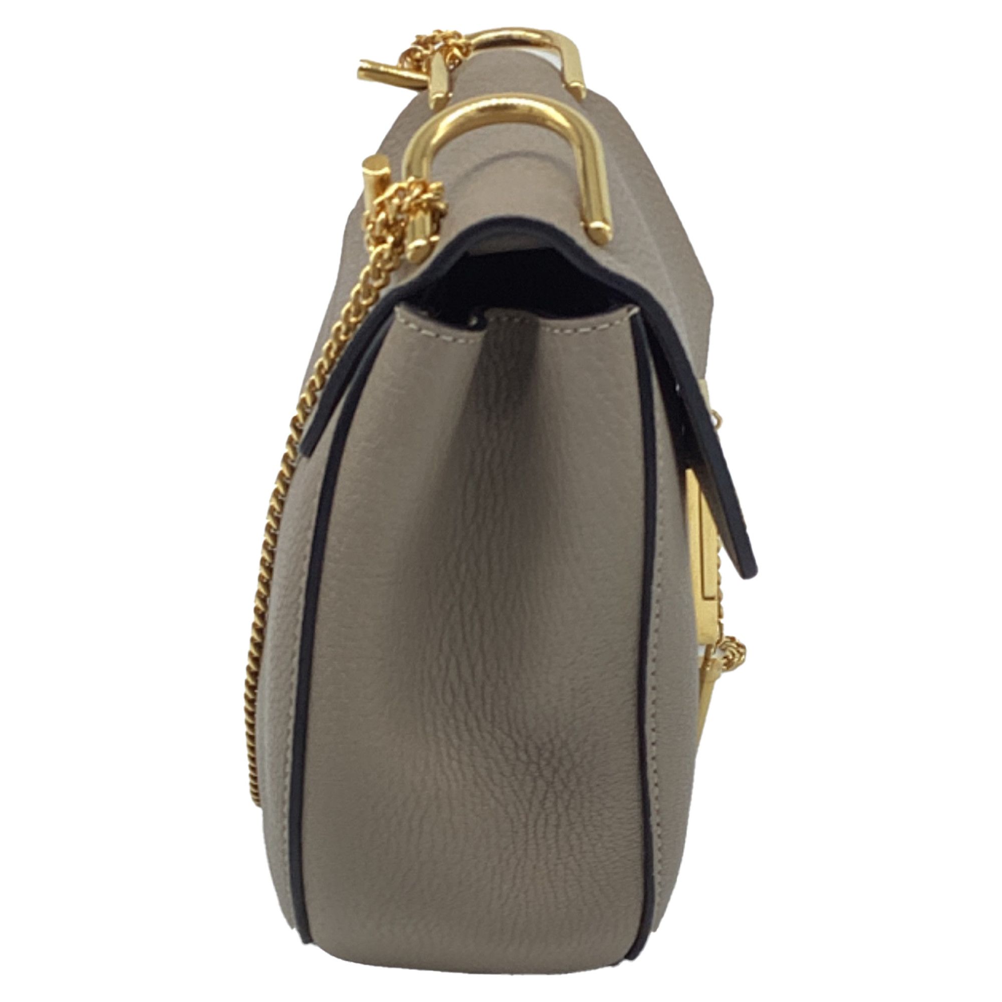 Chloe Chloé Small Drew Shoulder Bag in Grey Leather Size ONE SIZE - 8 Thumbnail