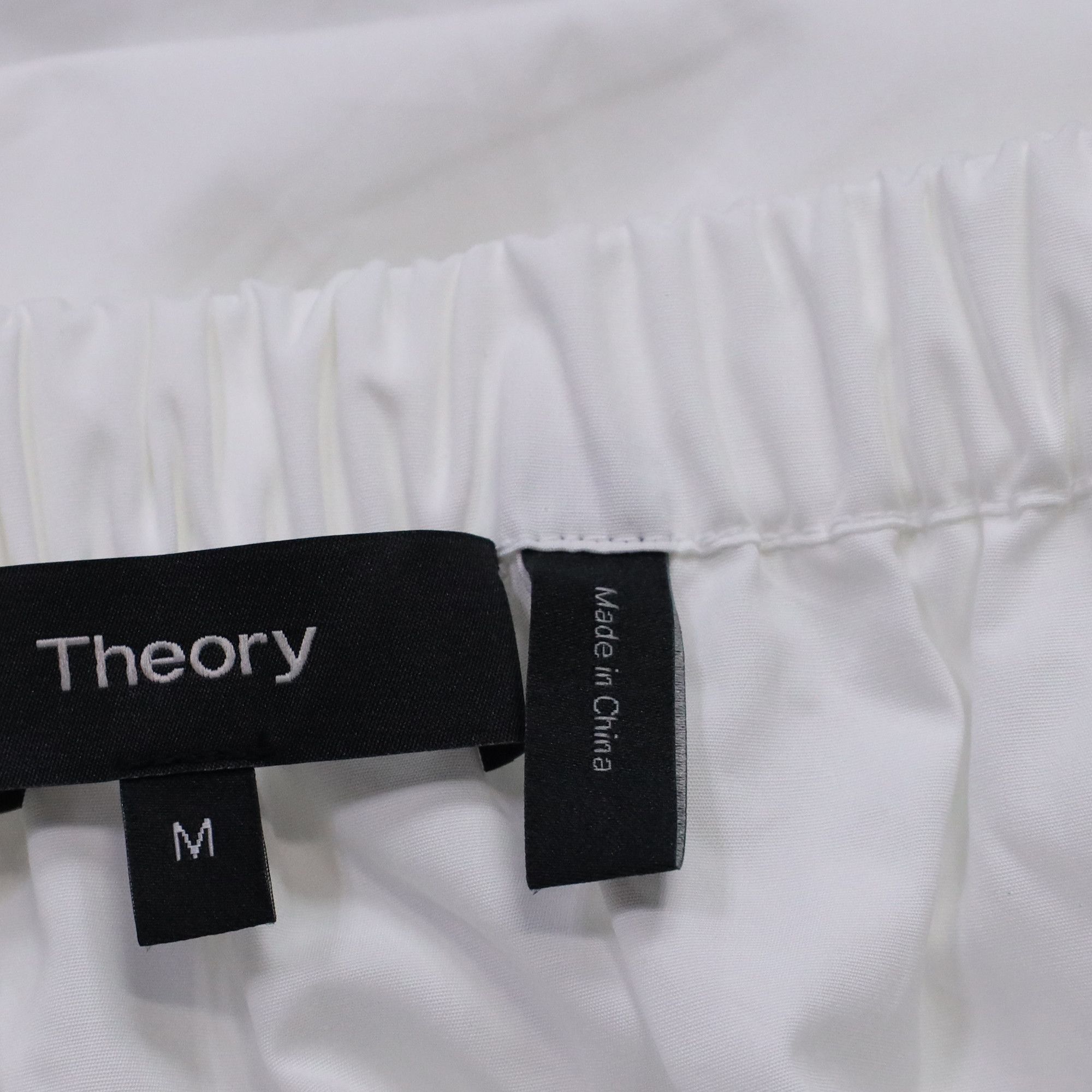 Theory Theory Off-The-Shoulder Blouse in White Cotton Size XS / US 0-2 / IT 36-38 - 4 Thumbnail