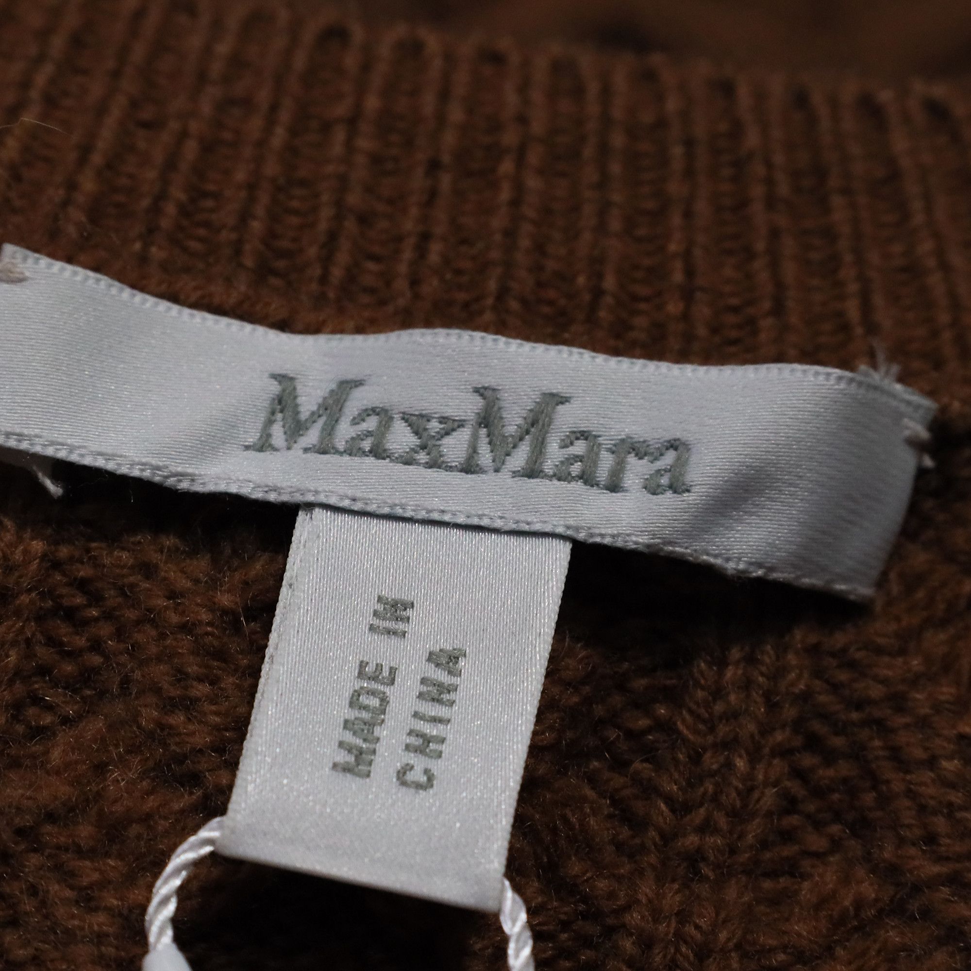 Max Mara Max Mara Caramba Knitted Midi Dress in Brown Wool Size XXS / US 00 / IT 34 - 5 Thumbnail