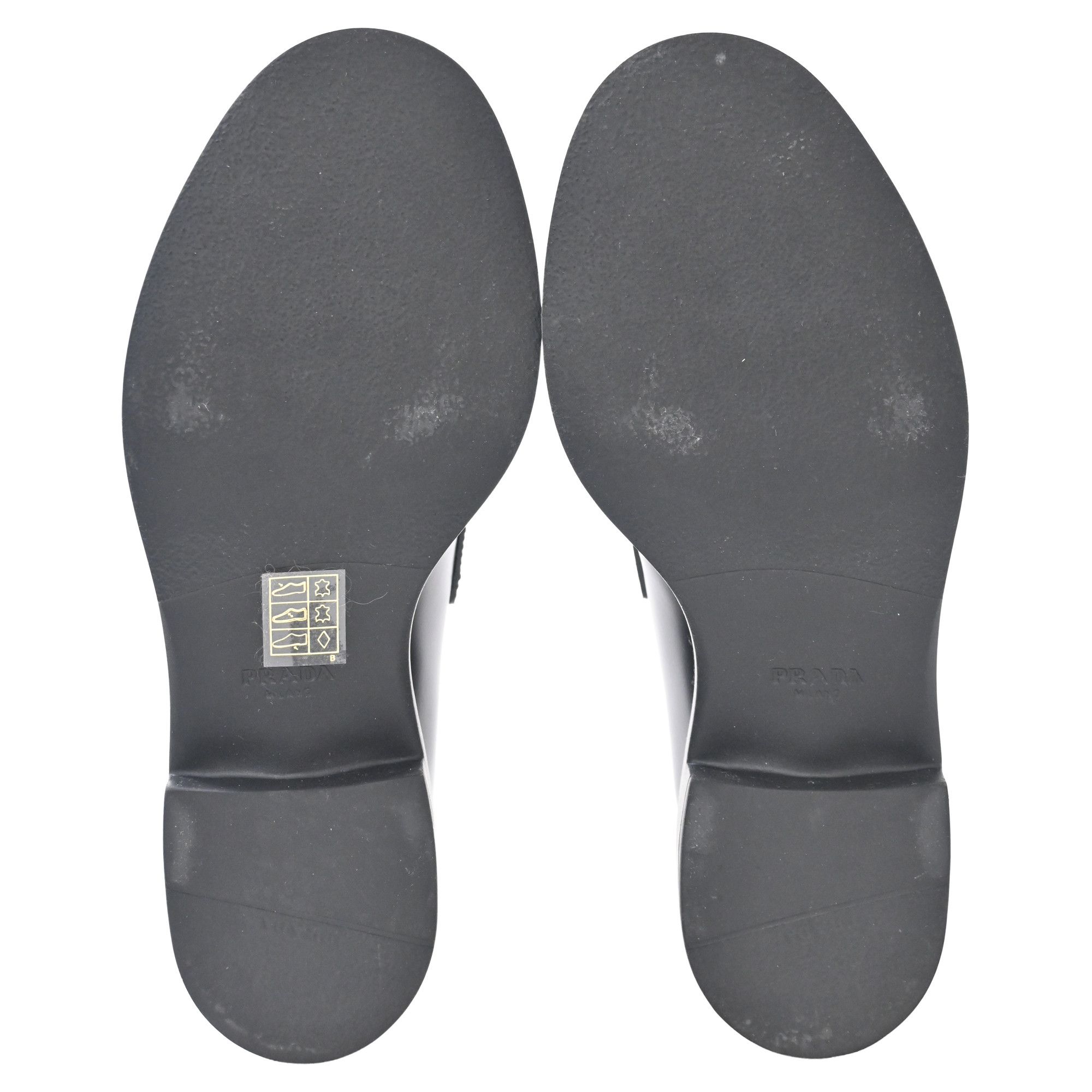 Prada Prada Brushed Platform Loafers in Black Leather Size US 5 / IT 35 - 6 Thumbnail