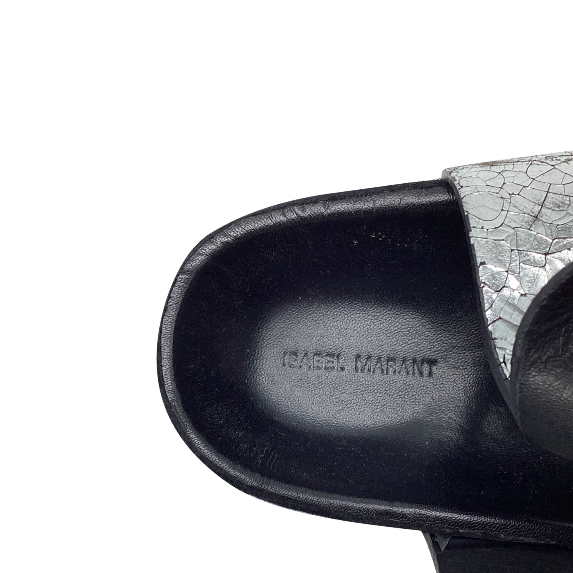 Isabel Marant Isabel Marant Ankle Strap Flat Sandals in Metallic Silver L Size US 6 / IT 36 - 6 Thumbnail