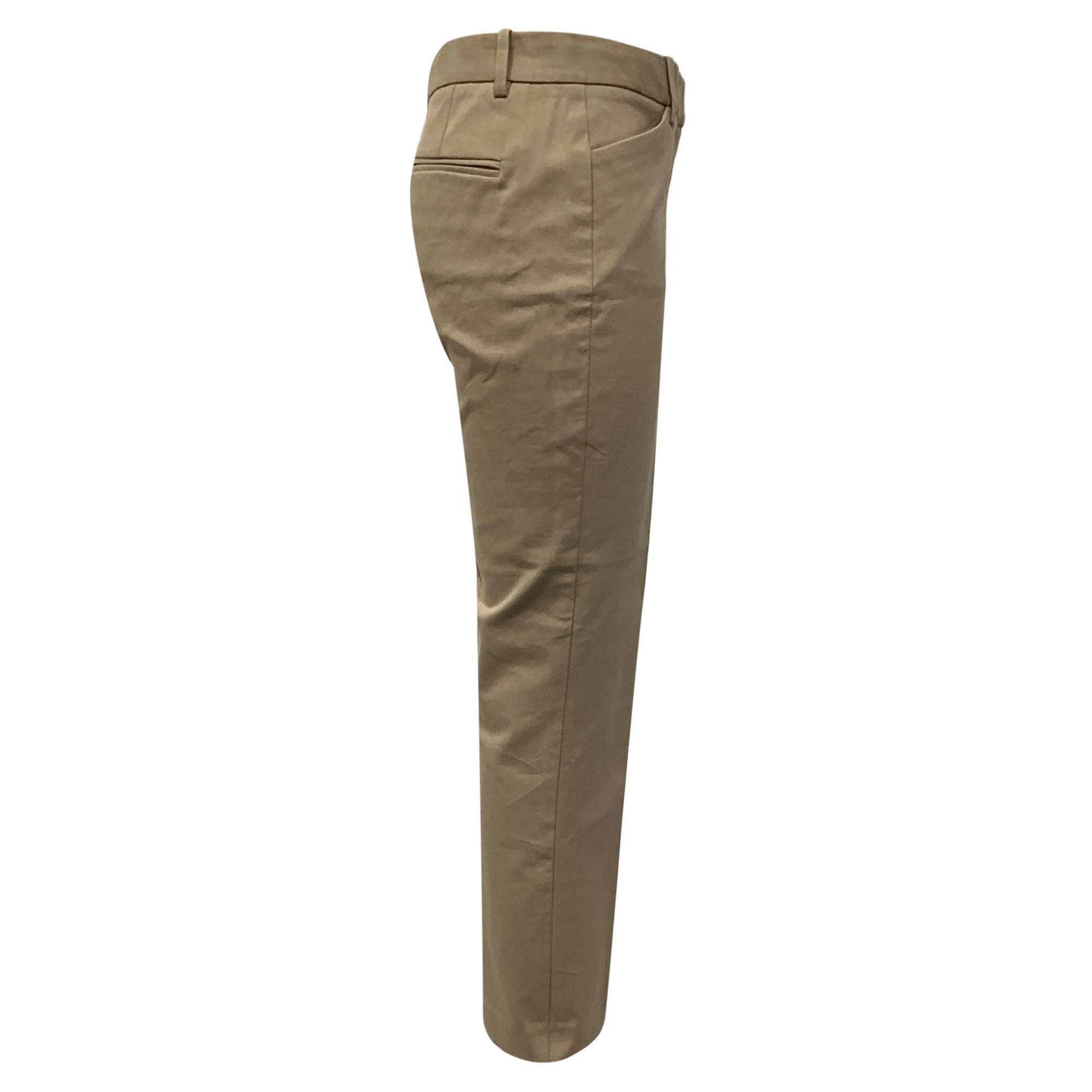 Theory Theory Cropped Pants in Beige Cotton Size 24" / US 00 / IT 34 - 3 Thumbnail