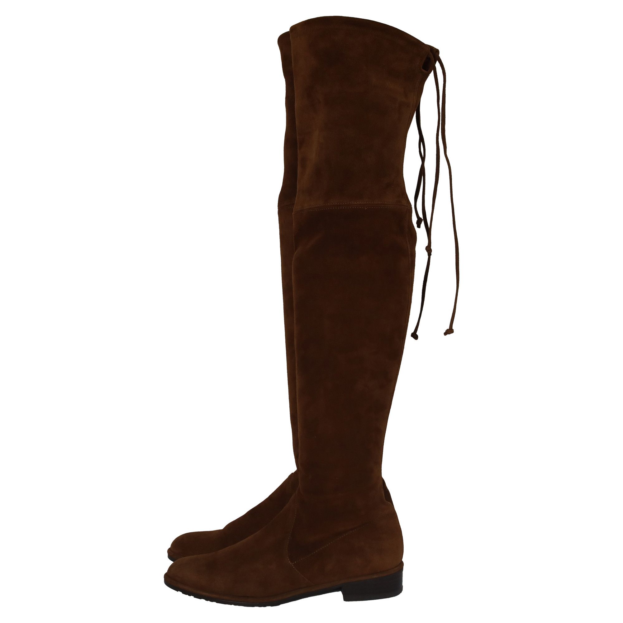 Stuart Weitzman Stuart Weitzman Lowland Over-The-Knee Boots in Brown Suede Size US 8 / IT 38 - 5 Thumbnail
