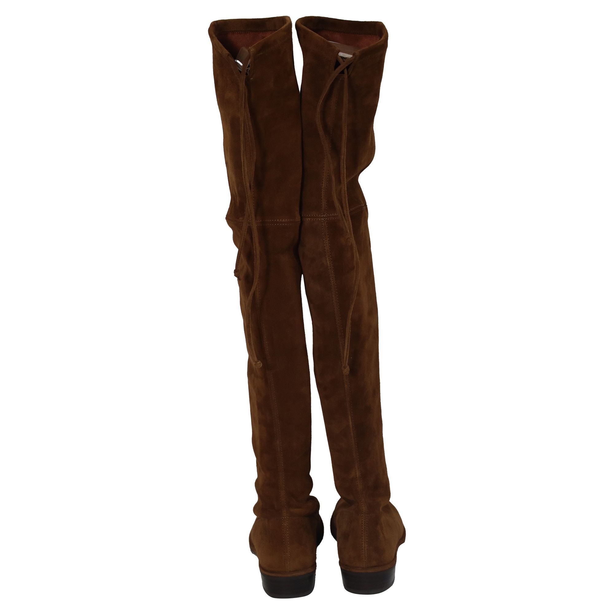 Stuart Weitzman Stuart Weitzman Lowland Over-The-Knee Boots in Brown Suede Size US 8 / IT 38 - 4 Thumbnail