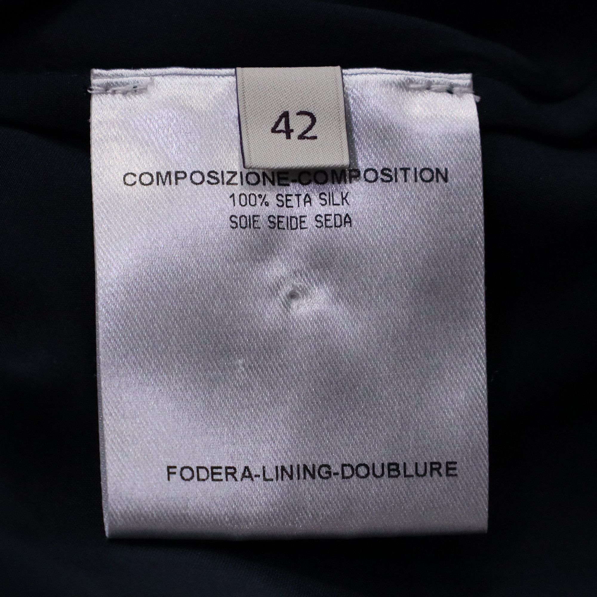 Stella McCartney Stella McCartney Blouse in Navy Blue Silk Size XXS / US 00 / IT 34 - 6 Thumbnail