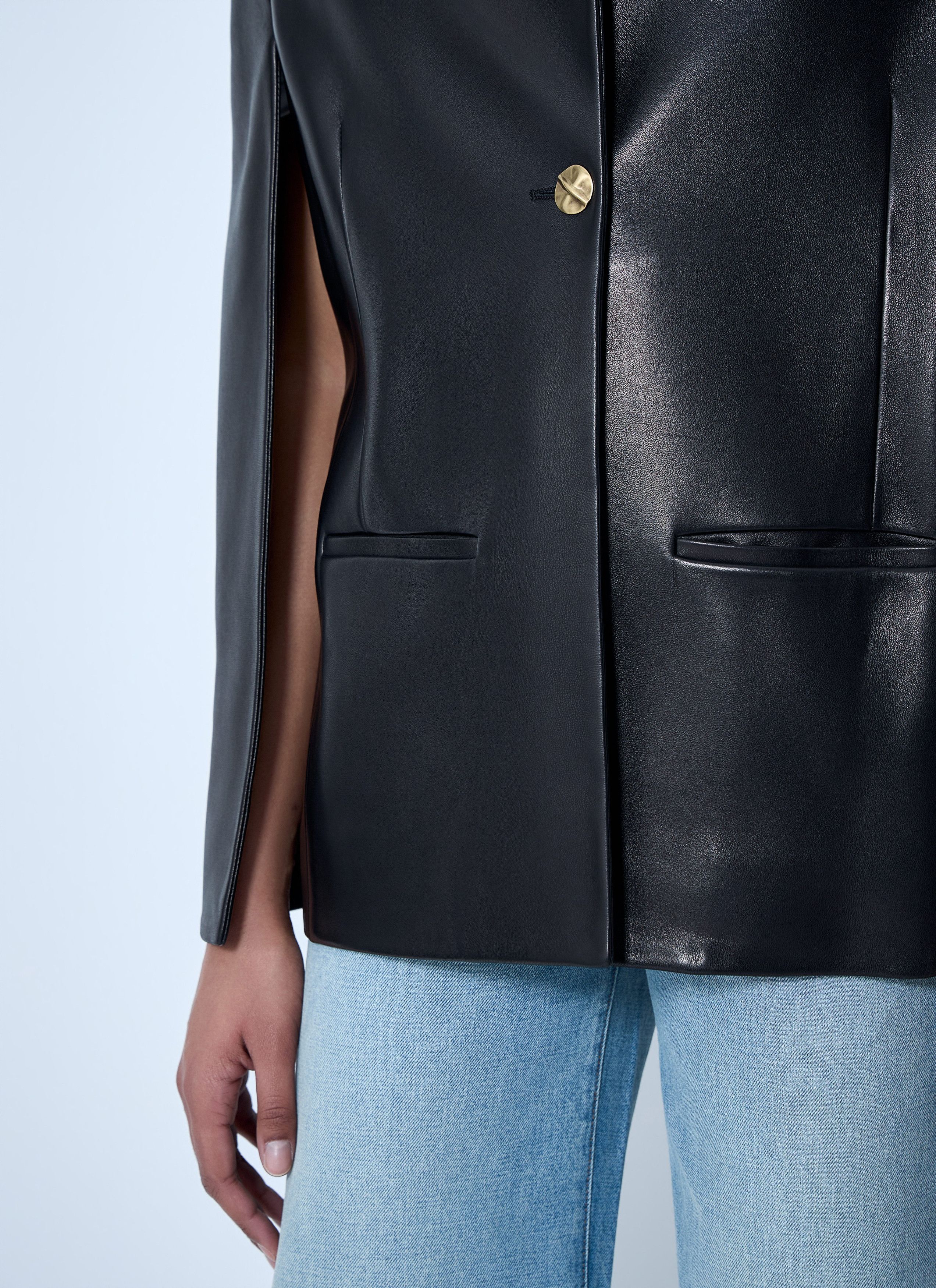 KHAITE Single-Breasted Leather Jacket Size S / US 4 / IT 40 - 5 Thumbnail