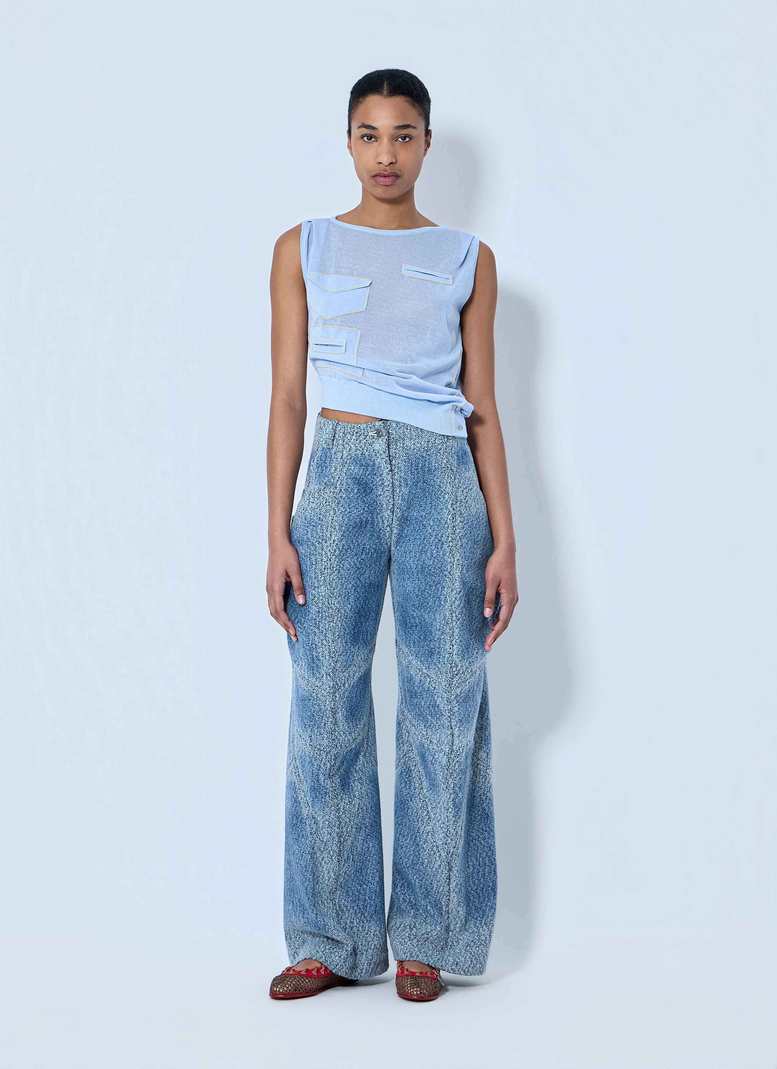 Kiko Kostadinov Centennial Denim Pants Size 28" / US 6 / IT 42 - 2 Thumbnail