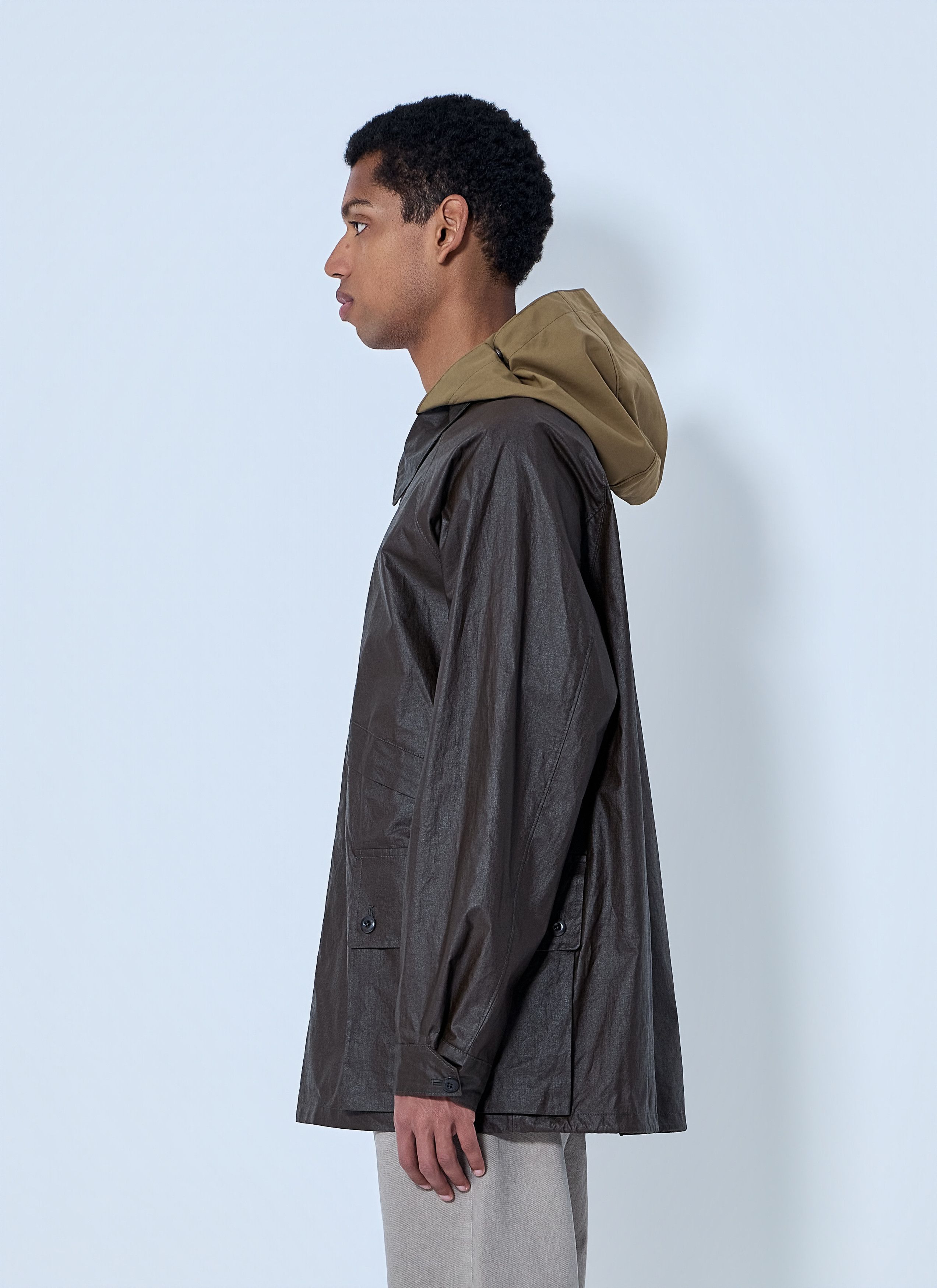 Lemaire Hooded Waxed Jacket Size US L / EU 52-54 / 3 - 3 Thumbnail