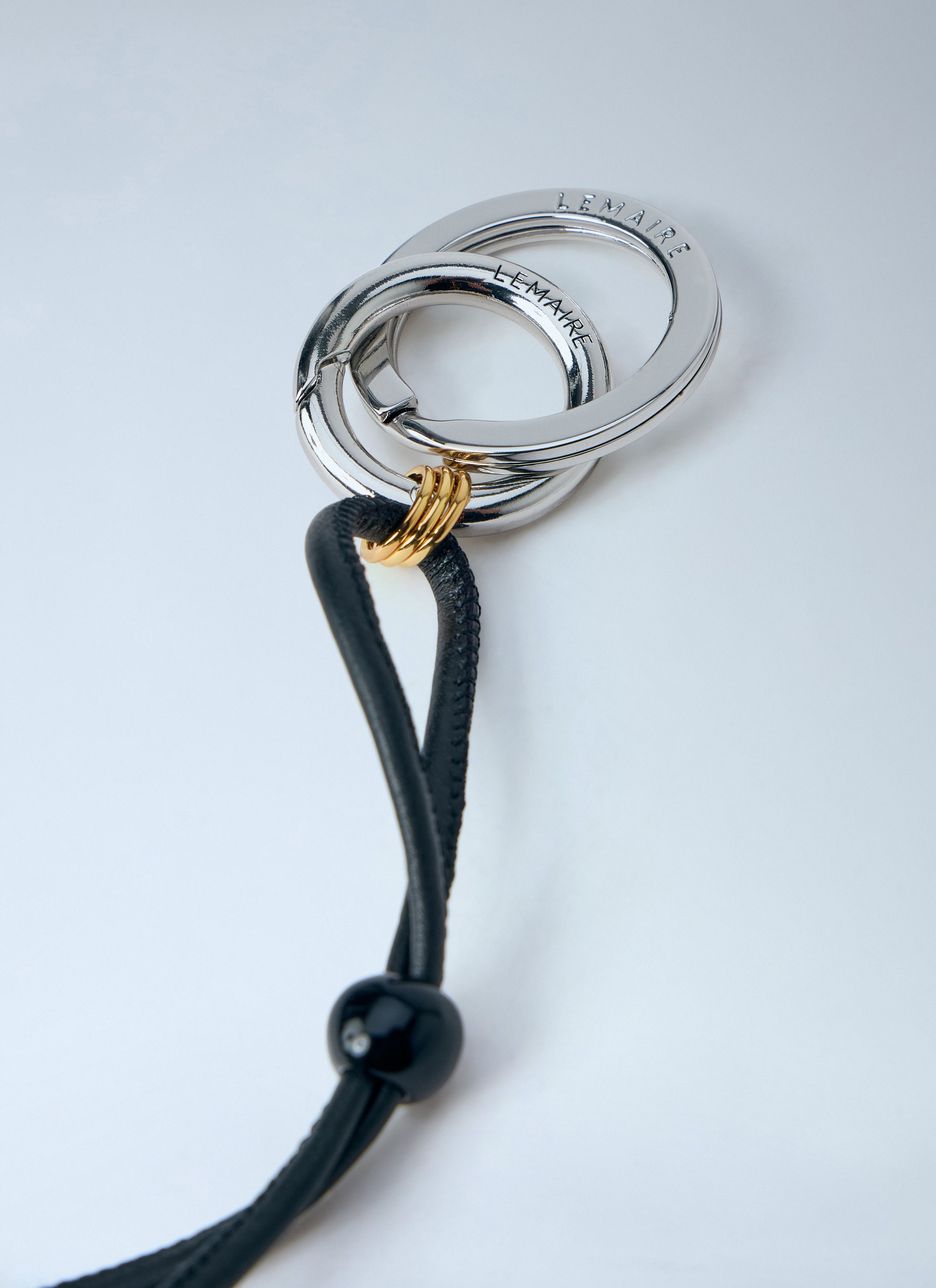 Lemaire Black Stripes Pendulum Bag Charm Size ONE SIZE - 4 Thumbnail