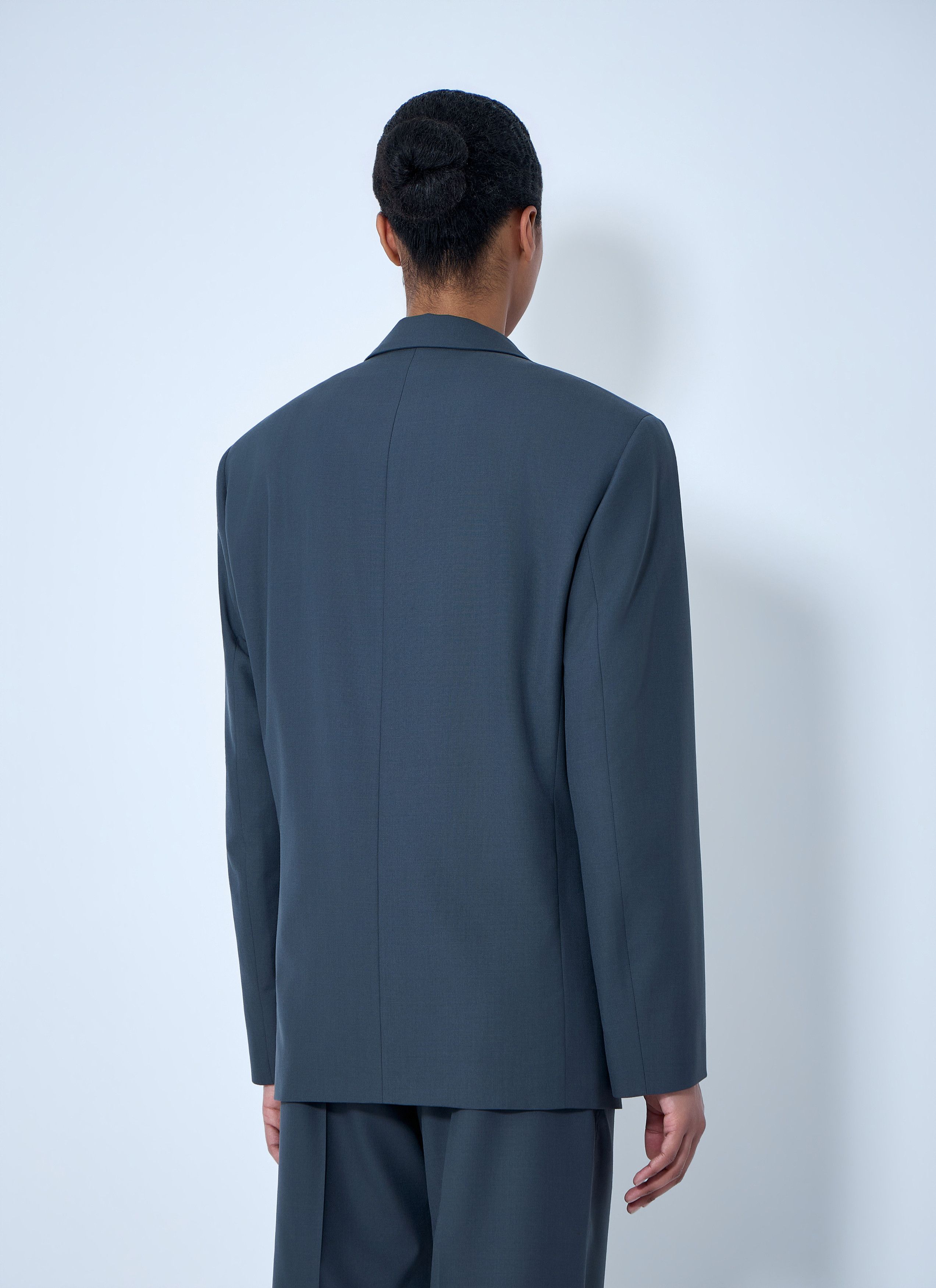 Lemaire Double-Breasted Wool Suit Blazer Size M / US 6-8 / IT 42-44 - 4 Thumbnail