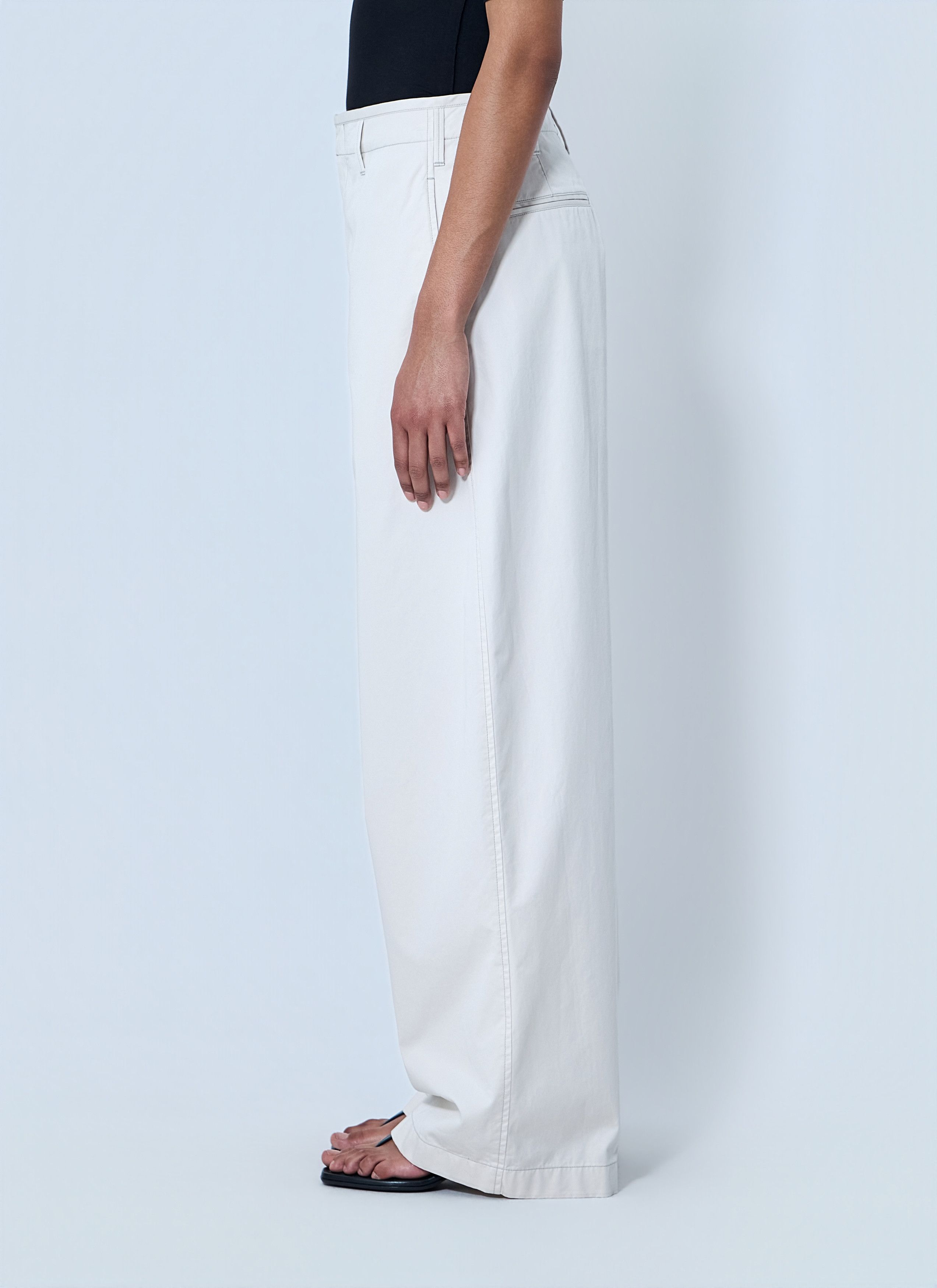 Lemaire Wide-Leg Tailored Trousers Size 28" / US 6 / IT 42 - 3 Thumbnail