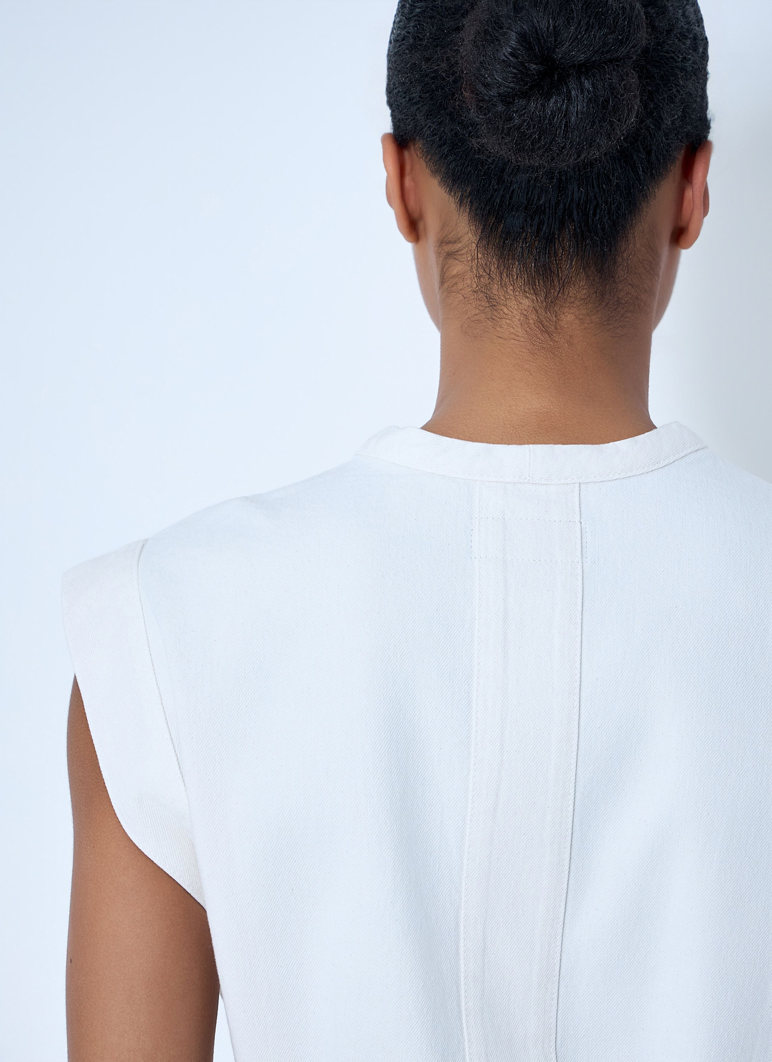 Lemaire Sleeveless V-Neck Top with Belted Waist Size S / US 4 / IT 40 - 6 Thumbnail