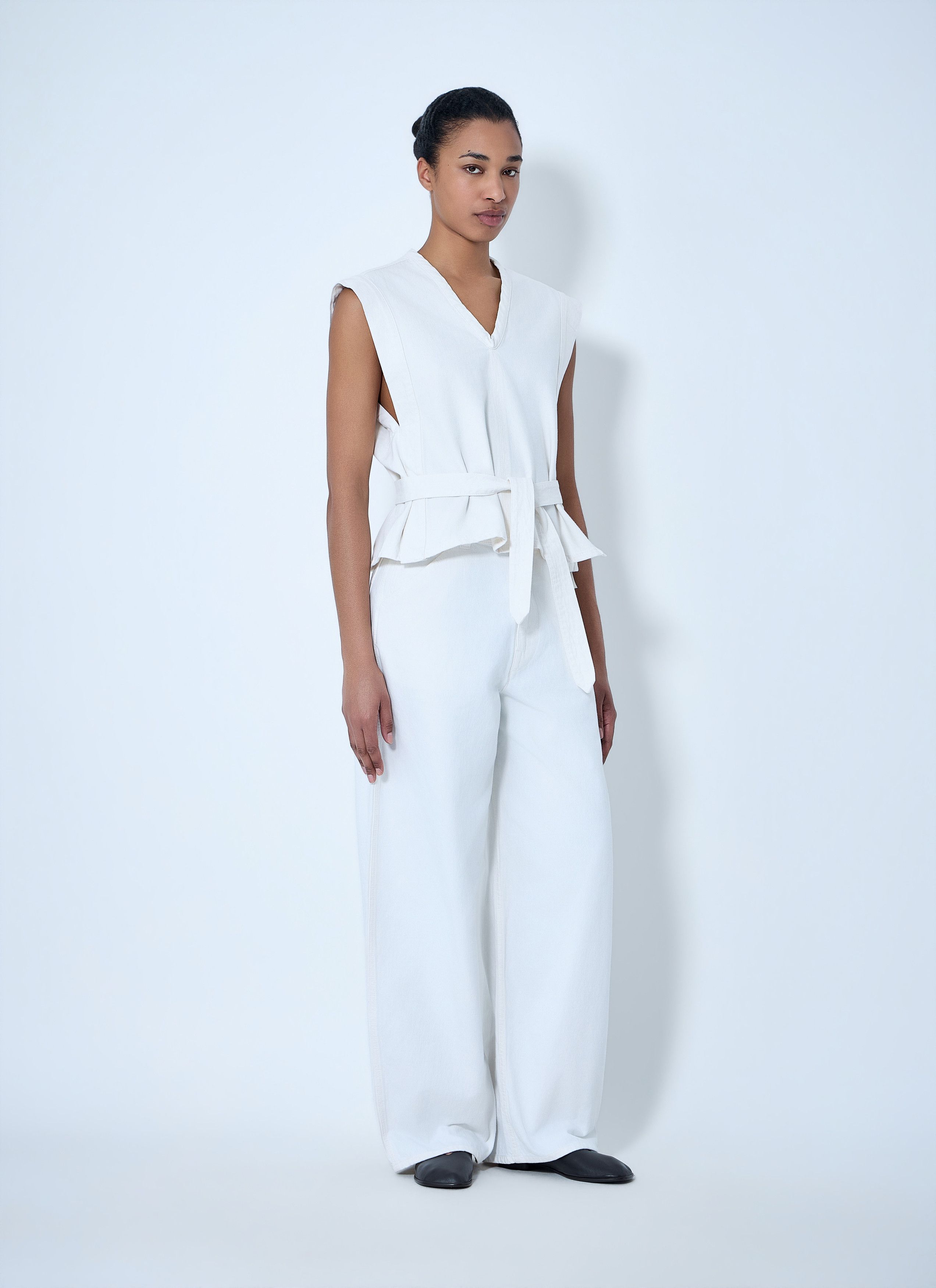 Lemaire Wide-Leg Trousers Size 27" / US 4 / IT 40 - 2 Thumbnail
