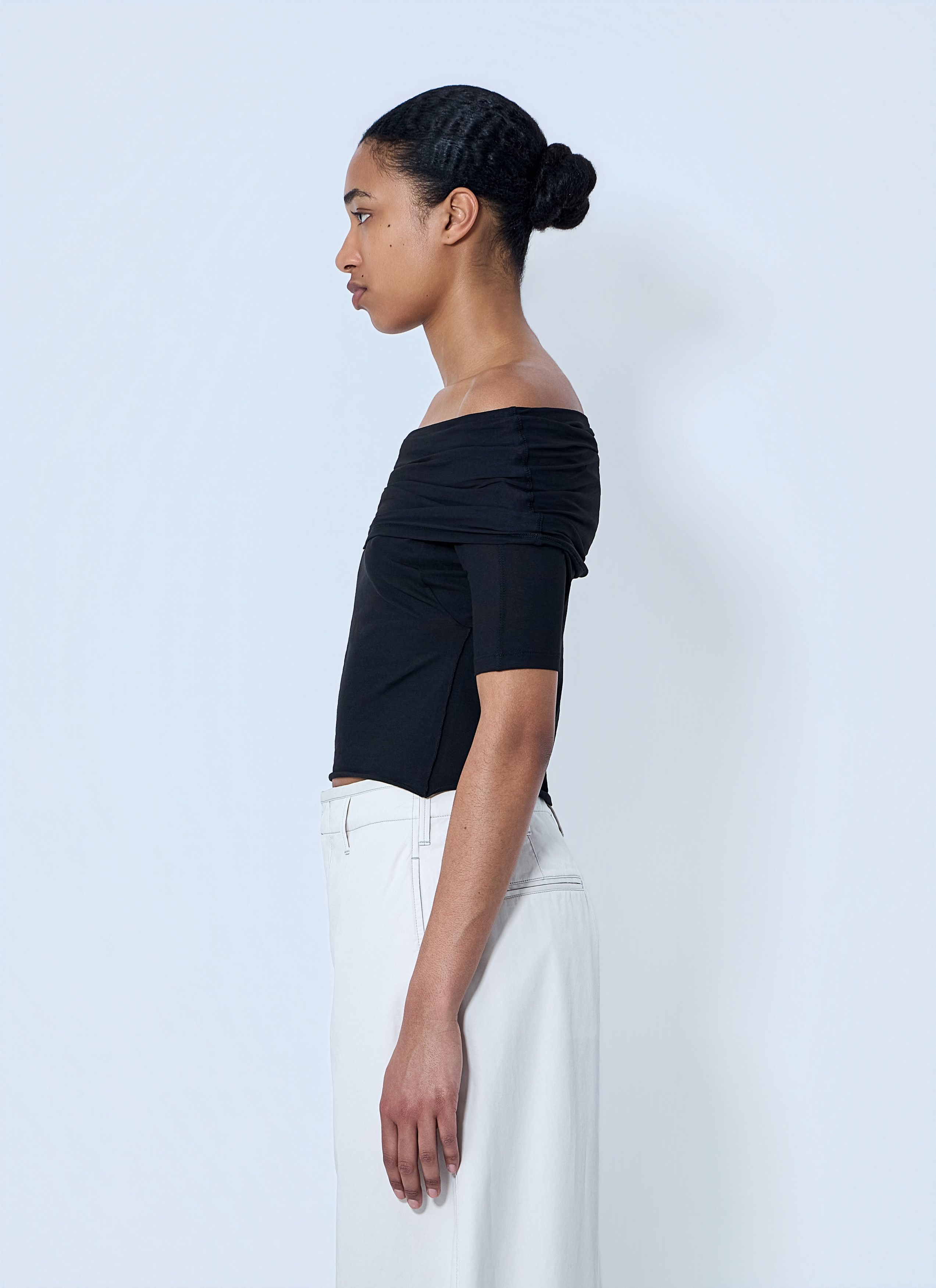 Lemaire Short Sleeve Twisted Top Size XS / US 0-2 / IT 36-38 - 3 Thumbnail