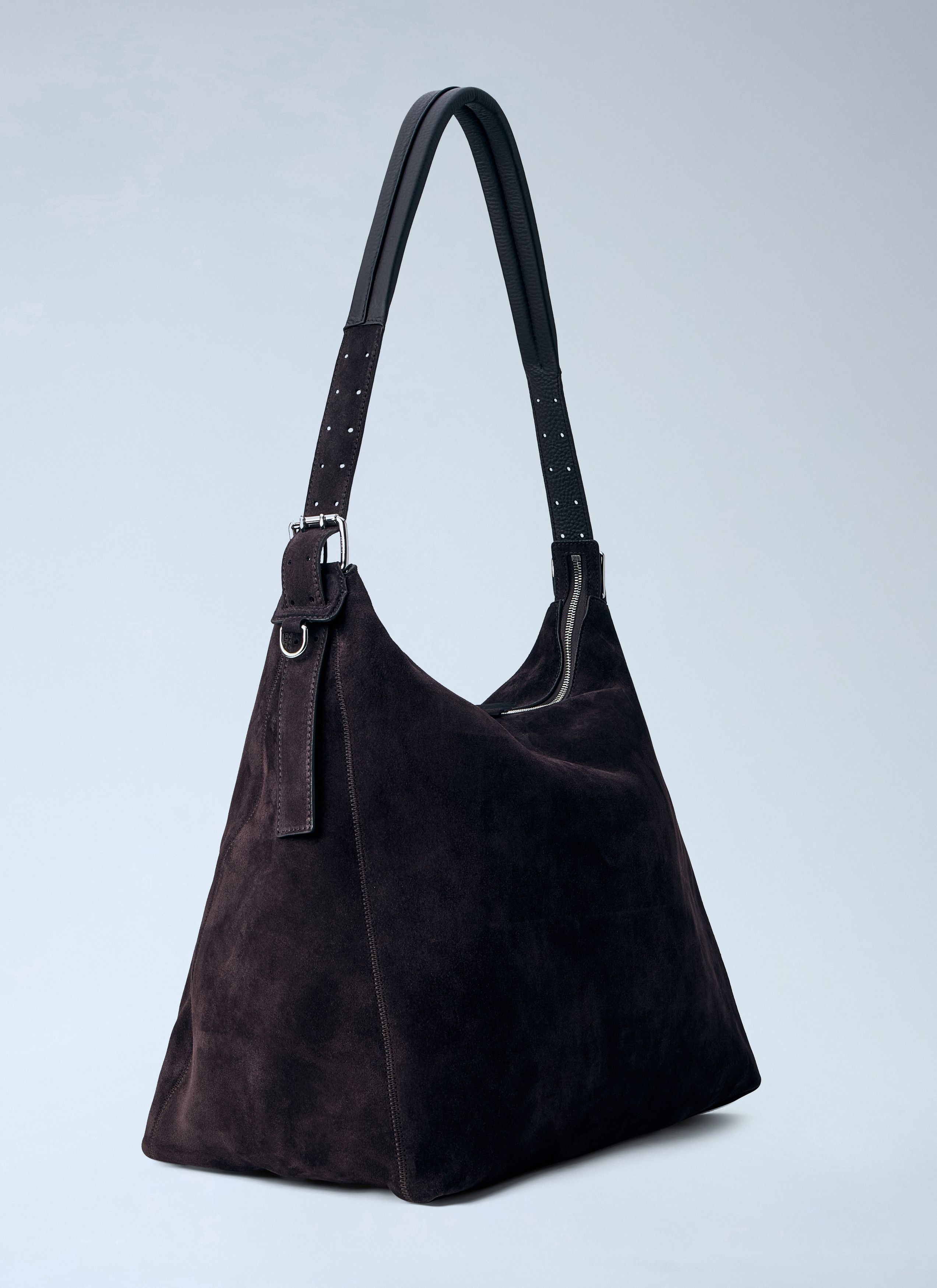 Lemaire Belted Hobo Bag in Suede Size ONE SIZE - 2 Thumbnail