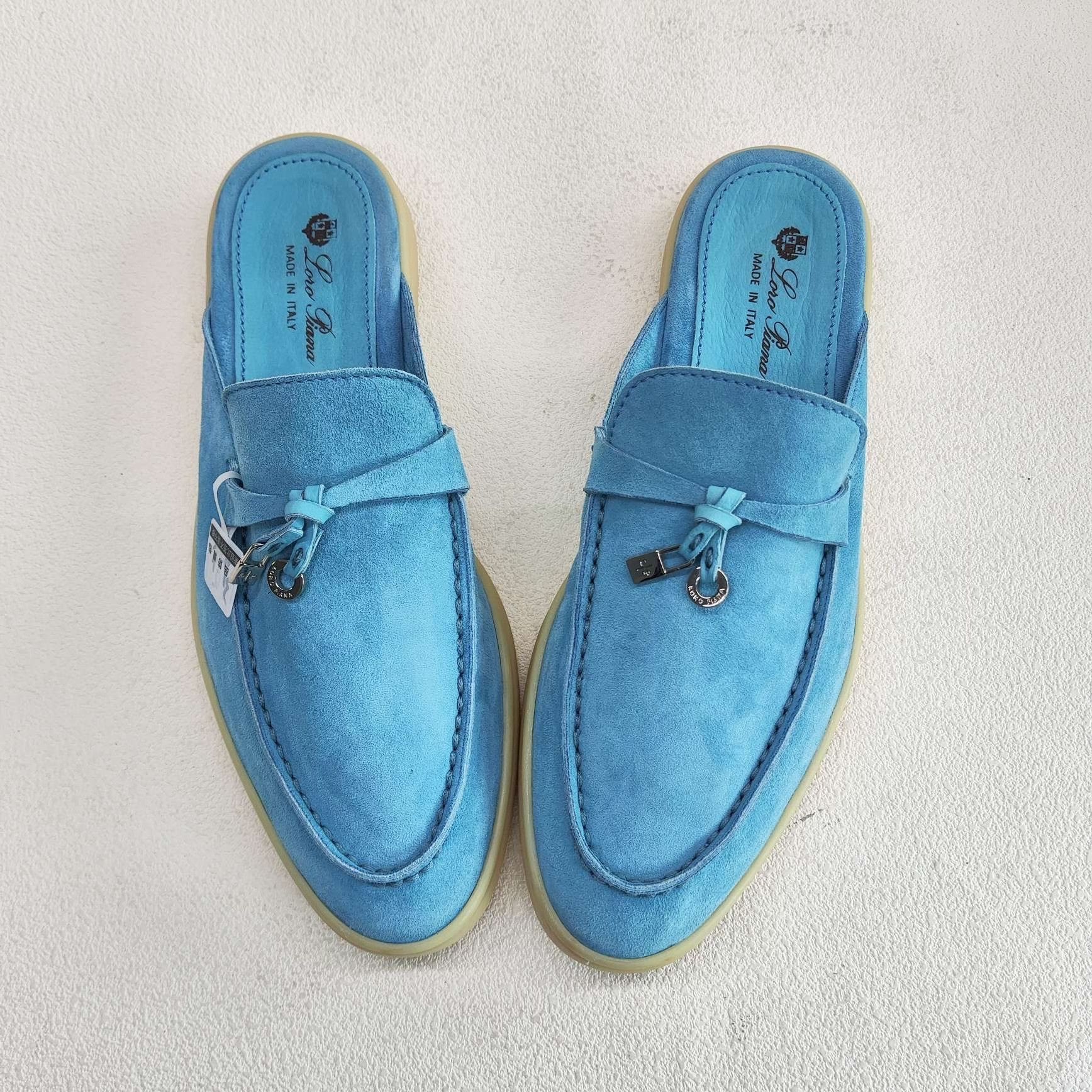 Loro Piana Loro Piana Suede Summer Walk Slip Ons Size 36.5 Size US 6.5 / IT 36.5 - 10 Thumbnail
