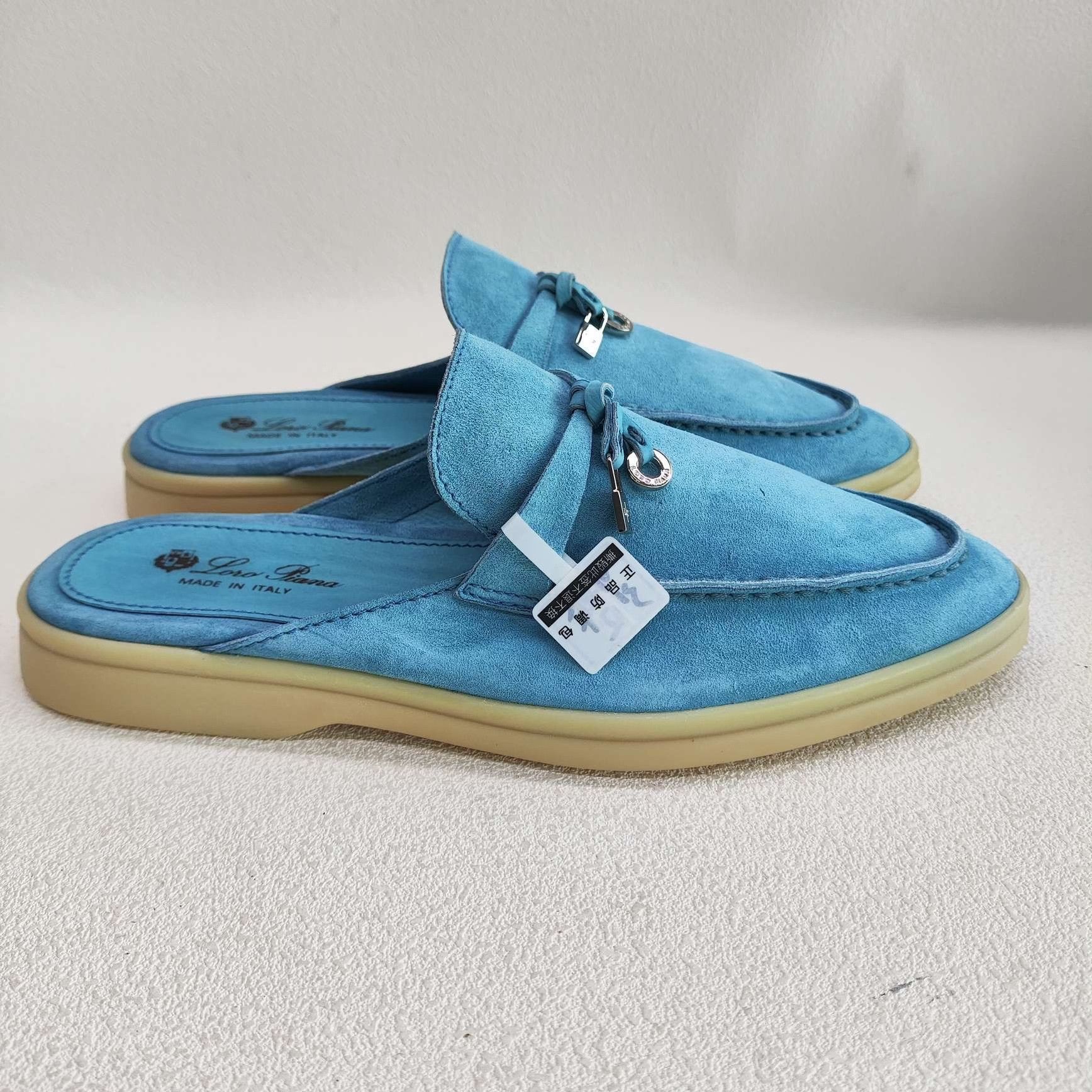 Loro Piana Loro Piana Suede Summer Walk Slip Ons Size 36.5 Size US 6.5 / IT 36.5 - 5 Thumbnail