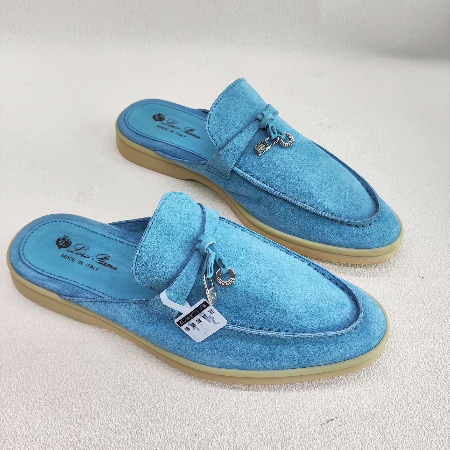 Loro Piana Loro Piana Suede Summer Walk Slip Ons Size 36.5 Size US 6.5 / IT 36.5 - 4 Thumbnail