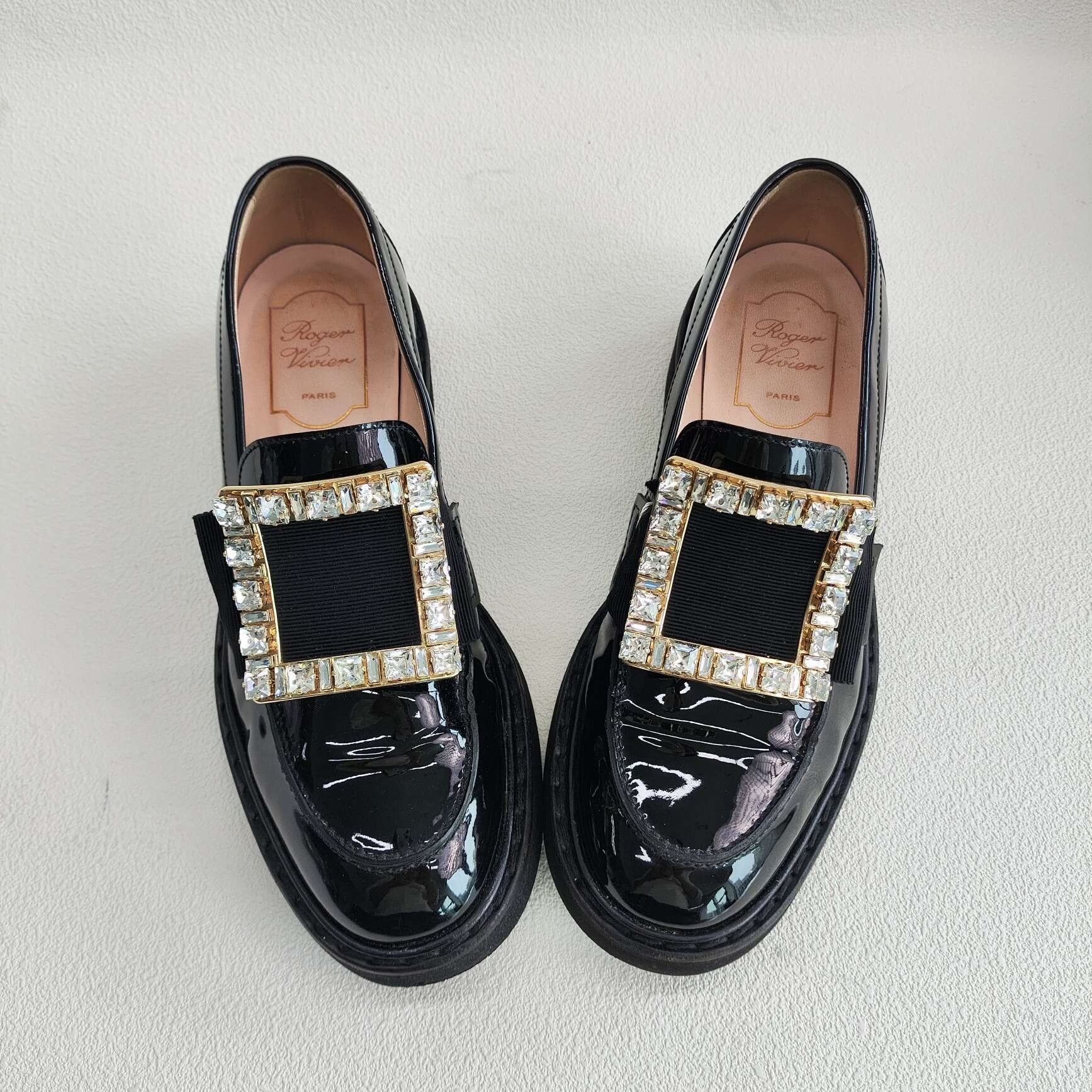 Roger Vivier Roger Vivier Patent Leather Crystal Buckle Loafers Size 37 Size US 7 / IT 37 - 10 Thumbnail