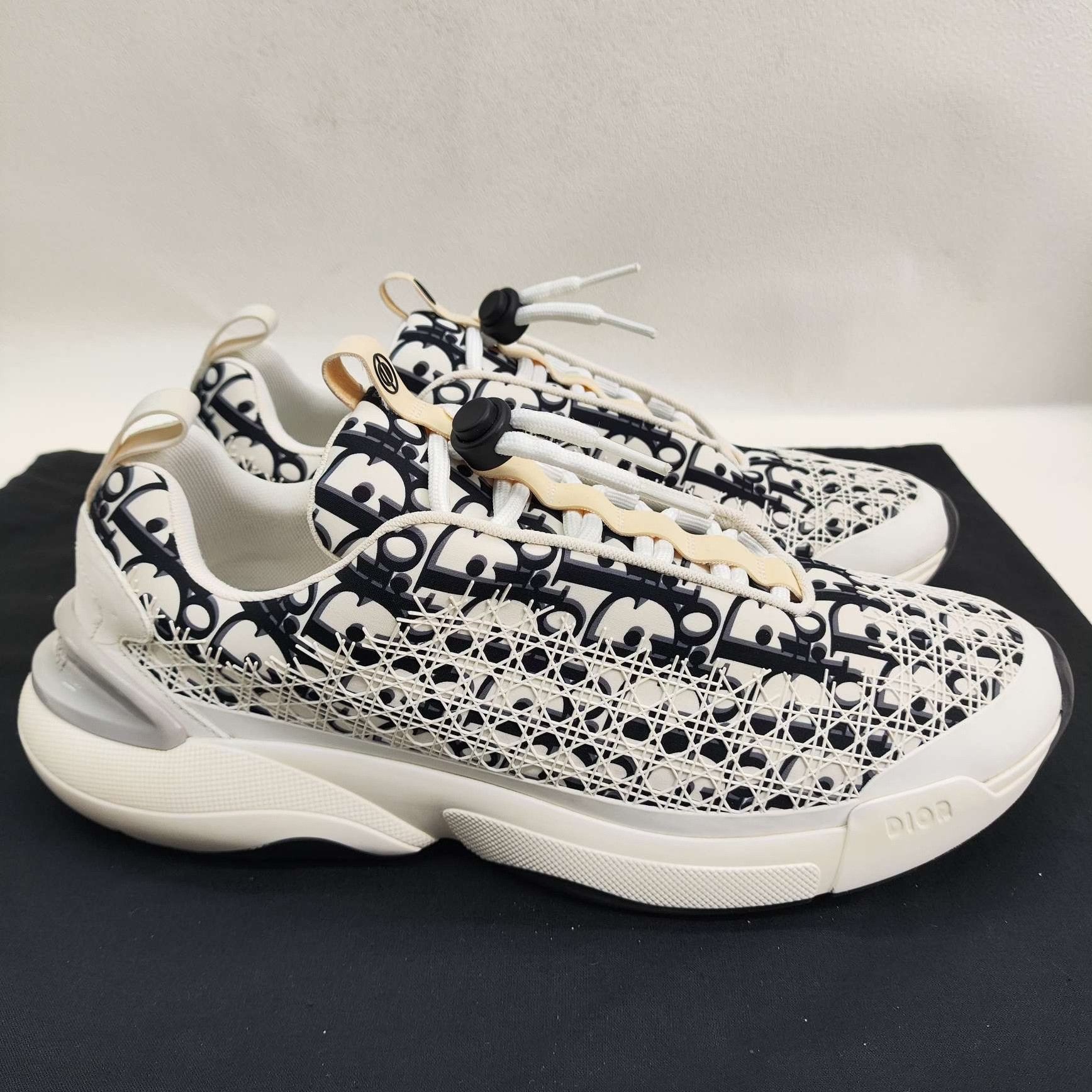 Dior Dior B24 Oblique Low-Top Sneakers Size 10.5 Size US 10.5 / EU 43-44 - 5 Thumbnail