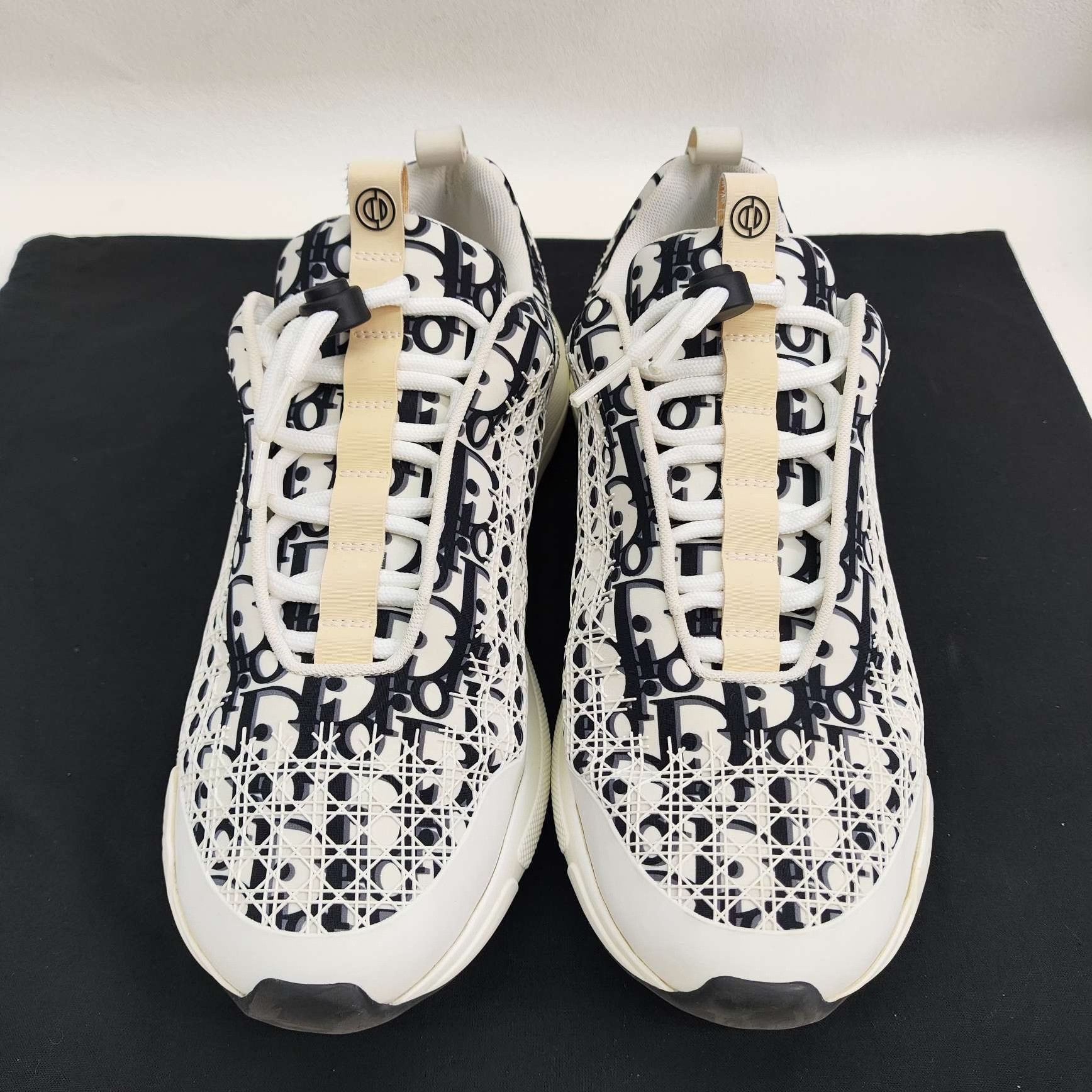 Dior Dior B24 Oblique Low-Top Sneakers Size 10.5 Size US 10.5 / EU 43-44 - 3 Thumbnail