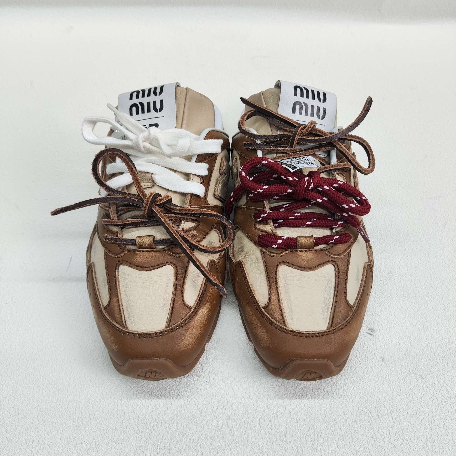 Miu Miu × New Balance Miu Miu x New Balance Leather Mules Size 36 Size US 6 / IT 36 - 3 Thumbnail