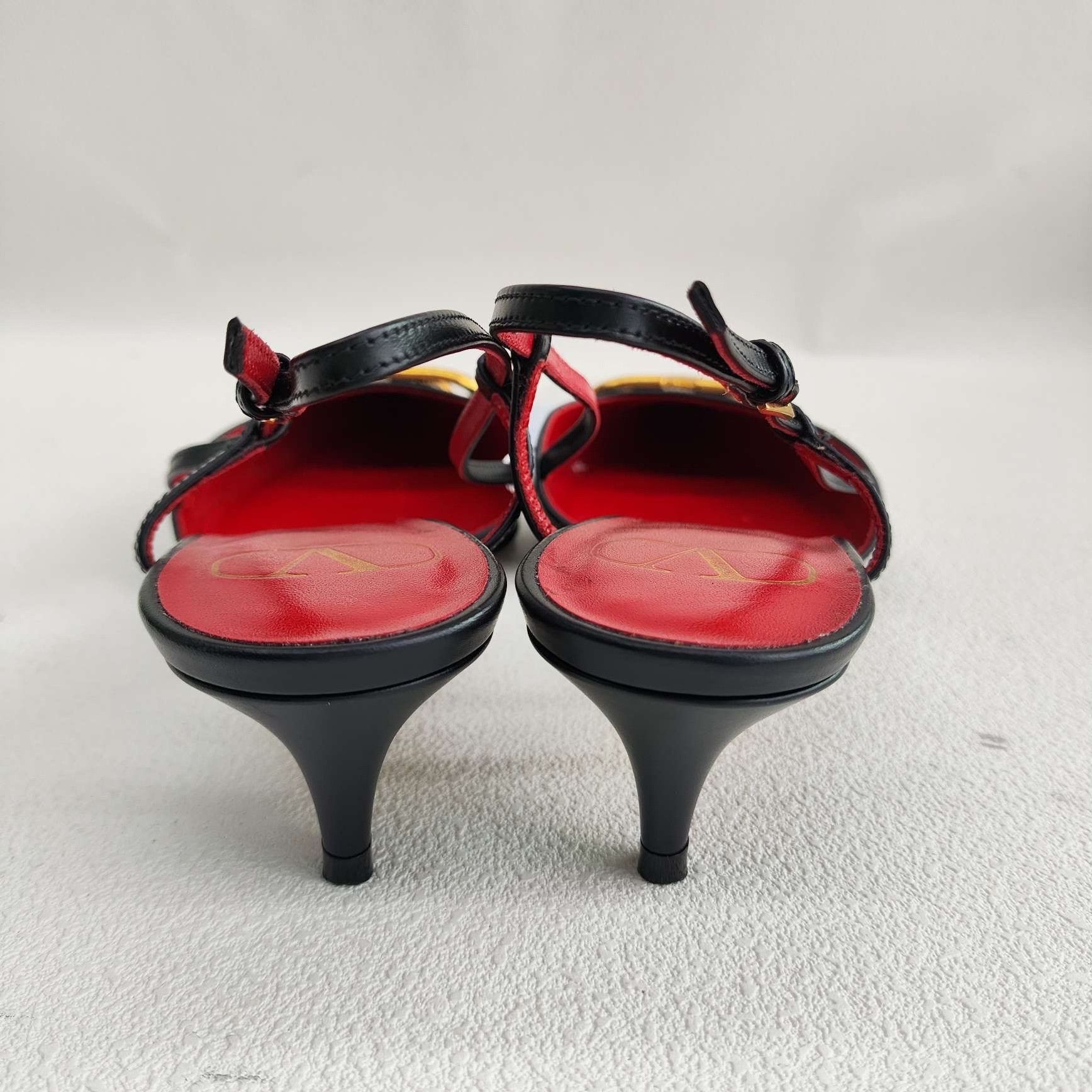 Valentino Valentino VLogo Signature Slingback Heels Size 38 Size US 8 / IT 38 - 6 Thumbnail